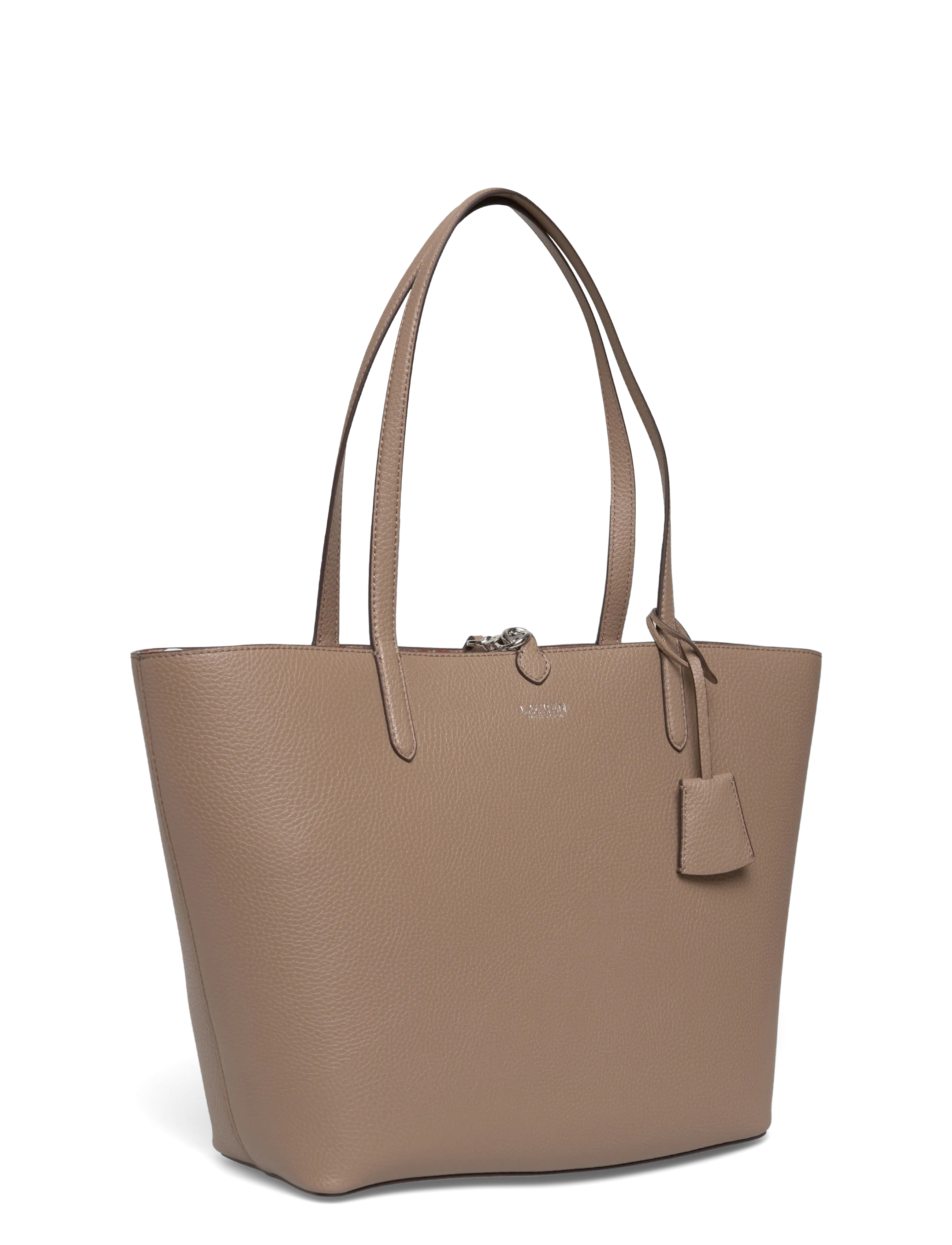 Lauren Ralph Lauren - Faux-Leather Large Reversible Tote Bag - shoppere - rider geo/taupe b - 2
