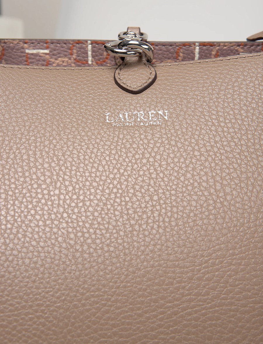 Lauren Ralph Lauren - Faux-Leather Large Reversible Tote Bag - shoppere - rider geo/taupe b - 3