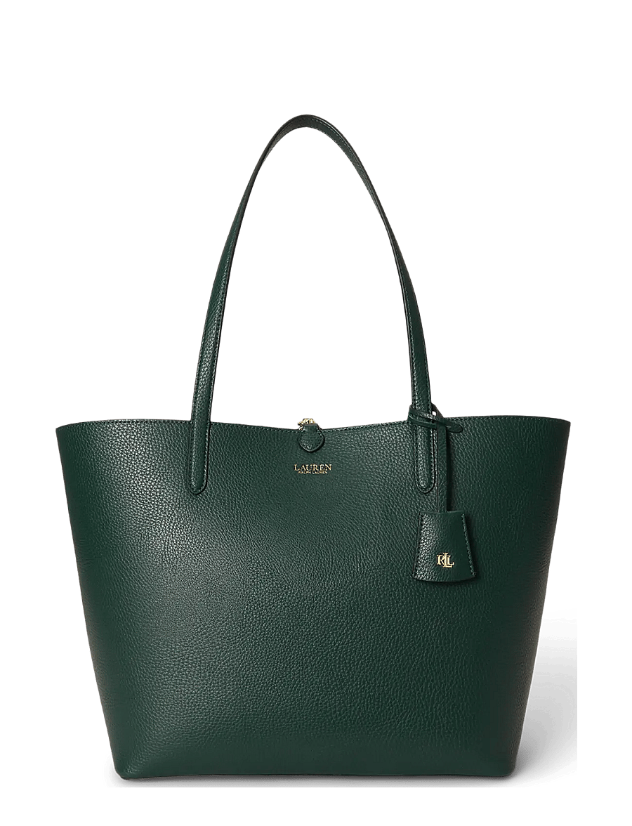 Lauren Ralph Lauren - Faux-Leather Medium Reversible Tote Bag - tote bags - season grn/urbn b - 0