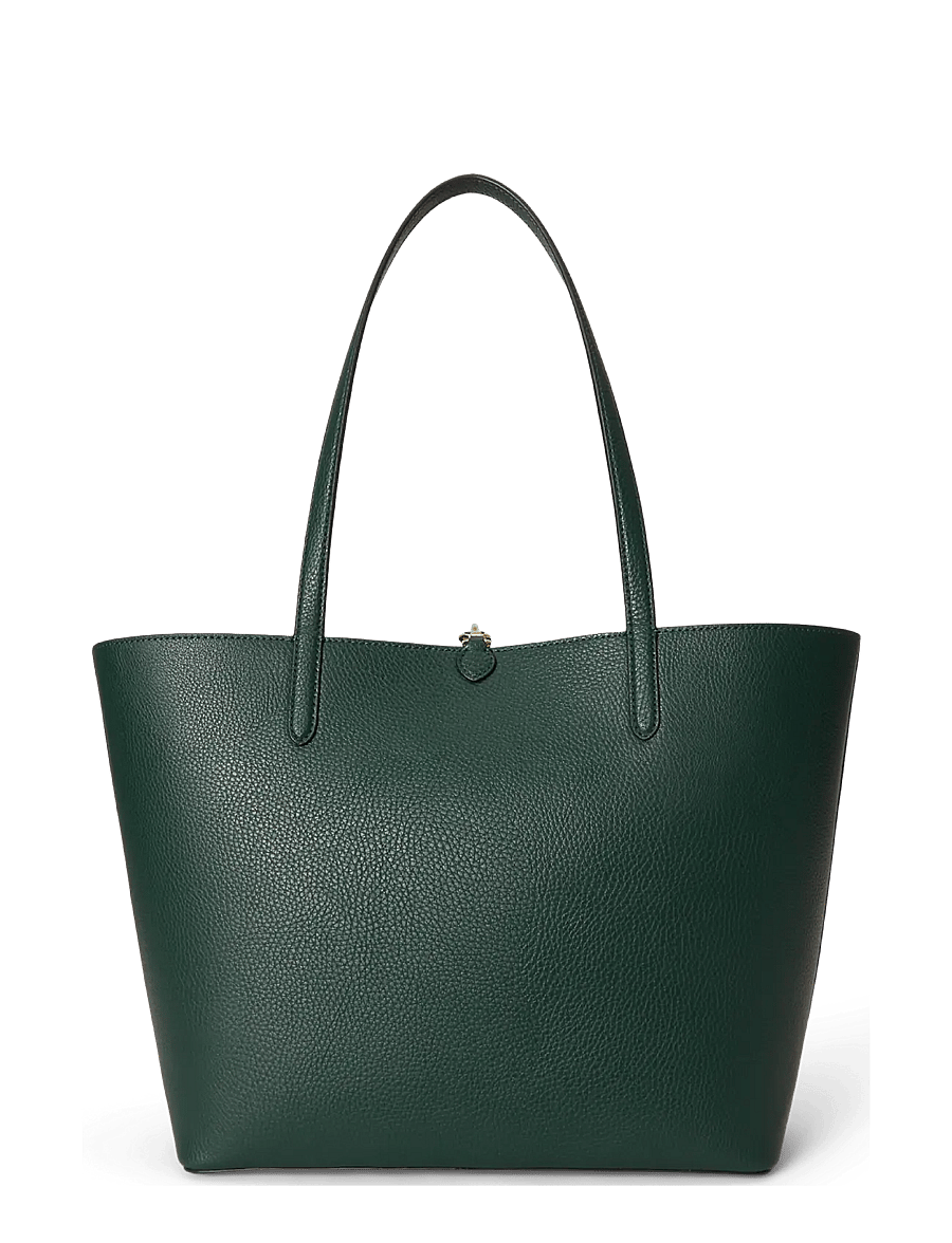Lauren Ralph Lauren - Faux-Leather Medium Reversible Tote Bag - tote bags - season grn/urbn b - 1