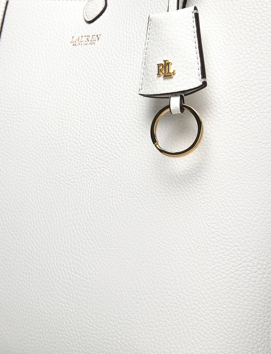 Lauren Ralph Lauren - Faux-Leather Large Reversible Tote Bag - shoppere - white/summer pais - 3