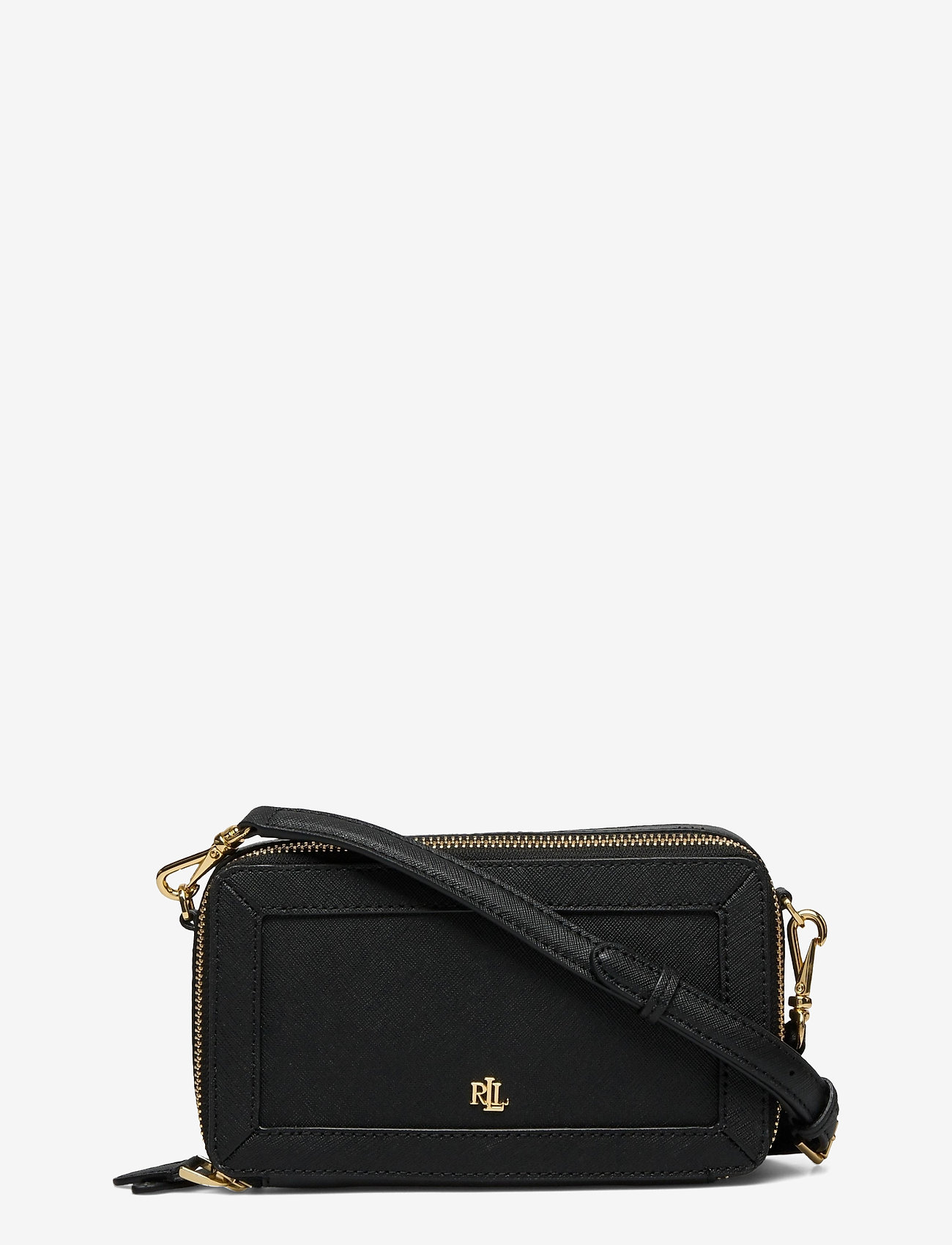 Lauren Ralph Lauren - Crosshatch Leather Danna Crossbody - black - 0