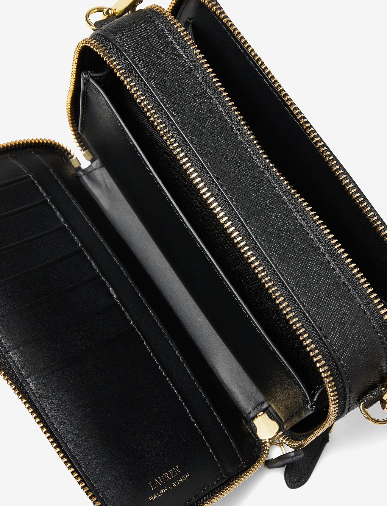 Lauren Ralph Lauren - Crosshatch Leather Danna Crossbody - black - 3