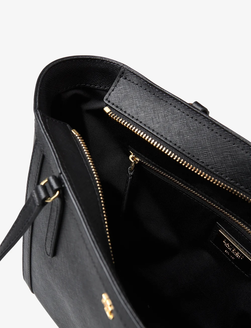 Lauren Ralph Lauren Crosshatch Leather Medium Clare Tote Shopper