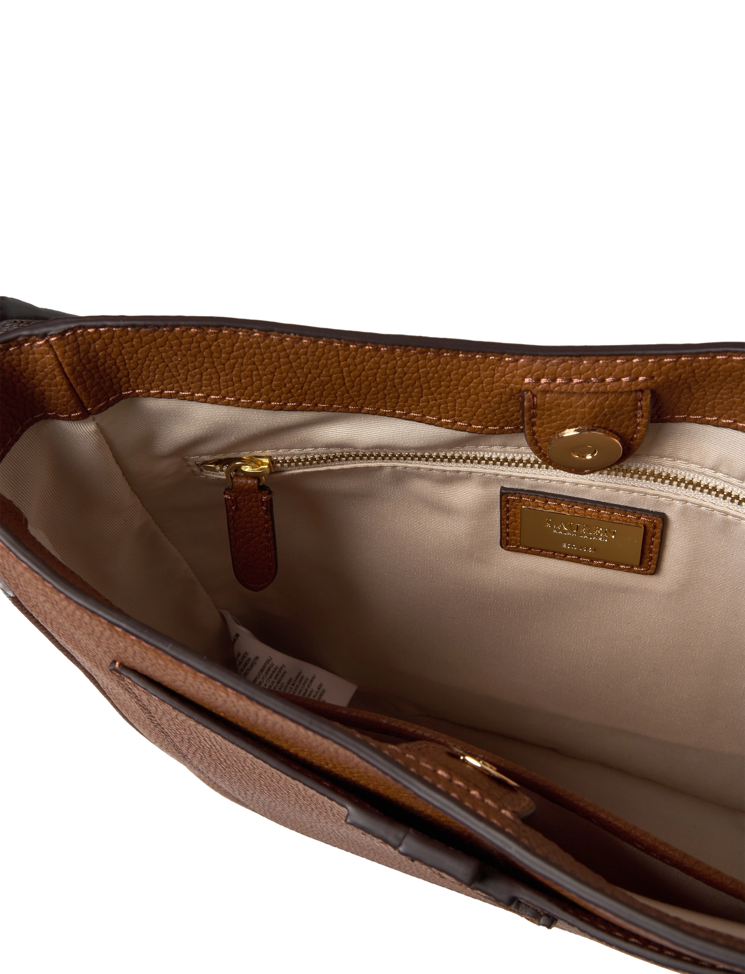 Lauren Ralph Lauren - Pebbled Leather Cameryn Crossbody - lauren tan/khaki - 3
