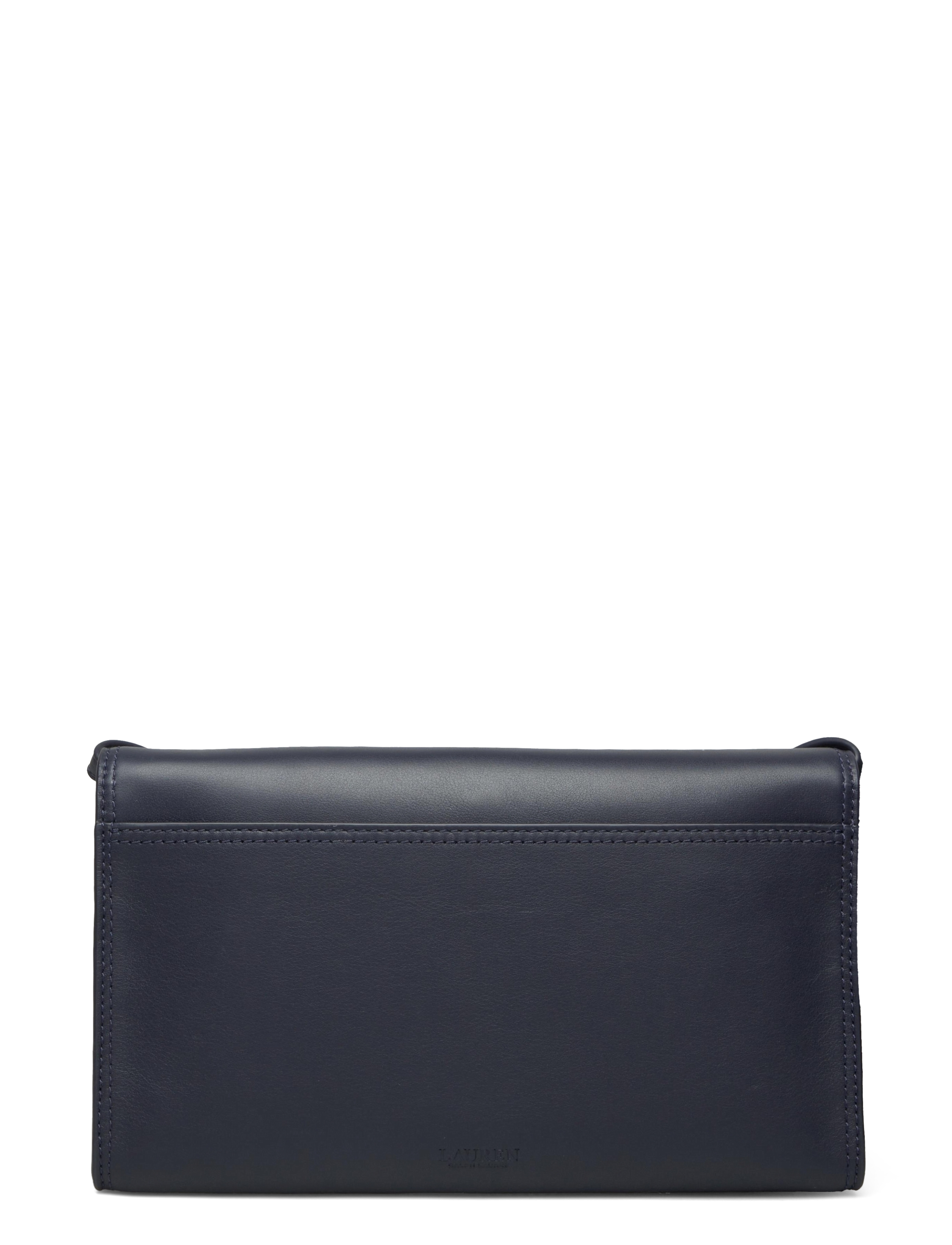 Lauren Ralph Lauren - Leather Medium Evan Clutch - navy - 2