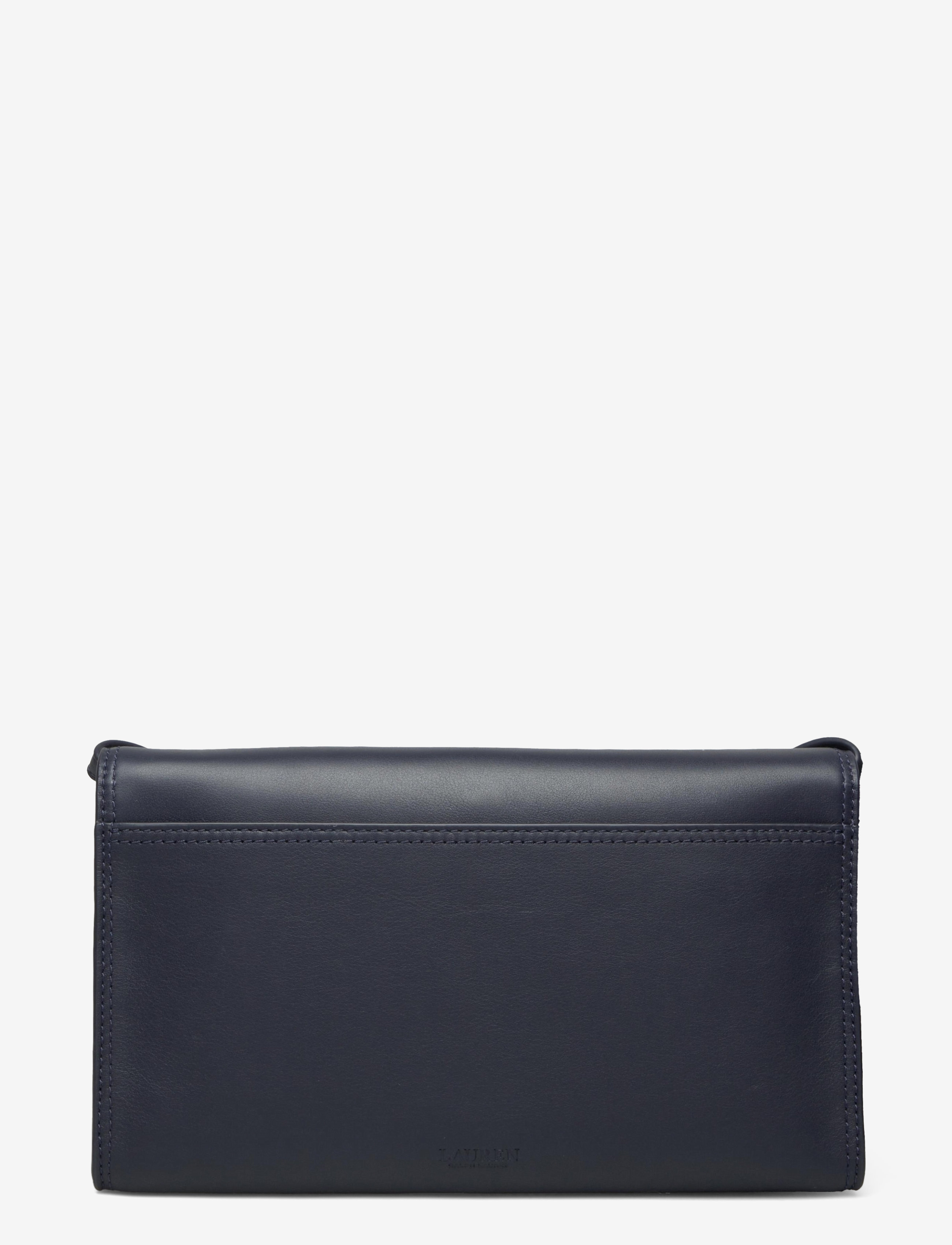 Lauren Ralph Lauren - Leather Medium Evan Clutch - navy - 3