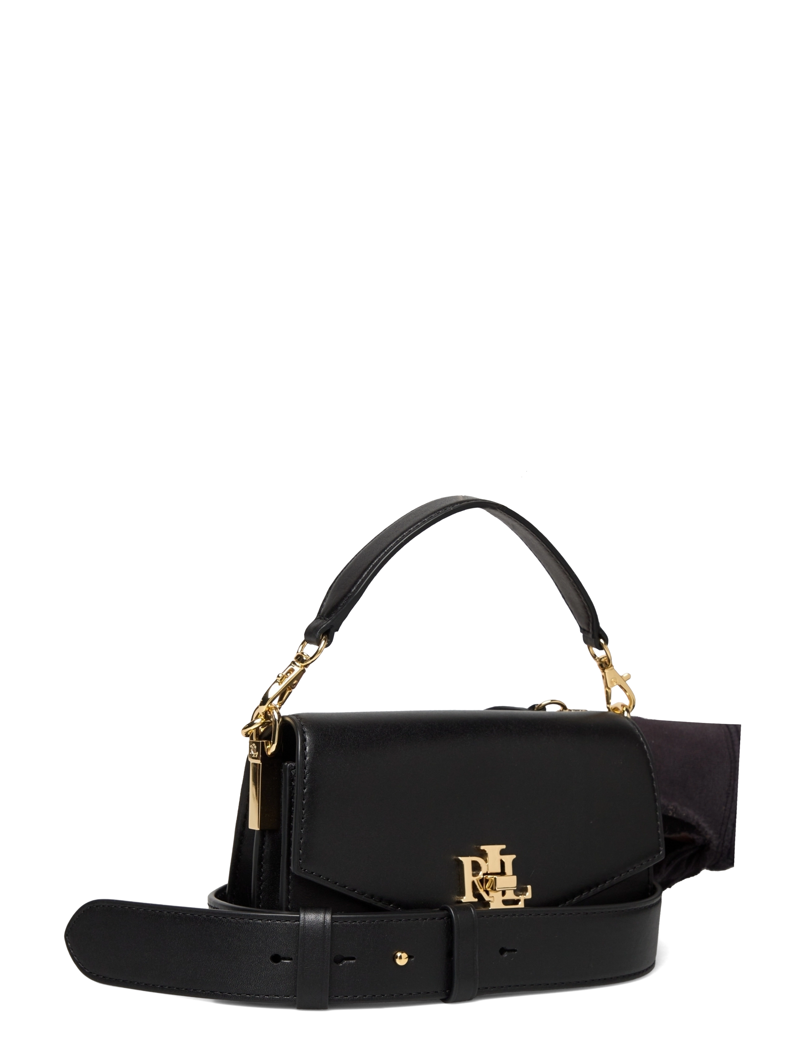 Lauren Ralph Lauren - Leather Small Tayler Crossbody Bag - black - 2