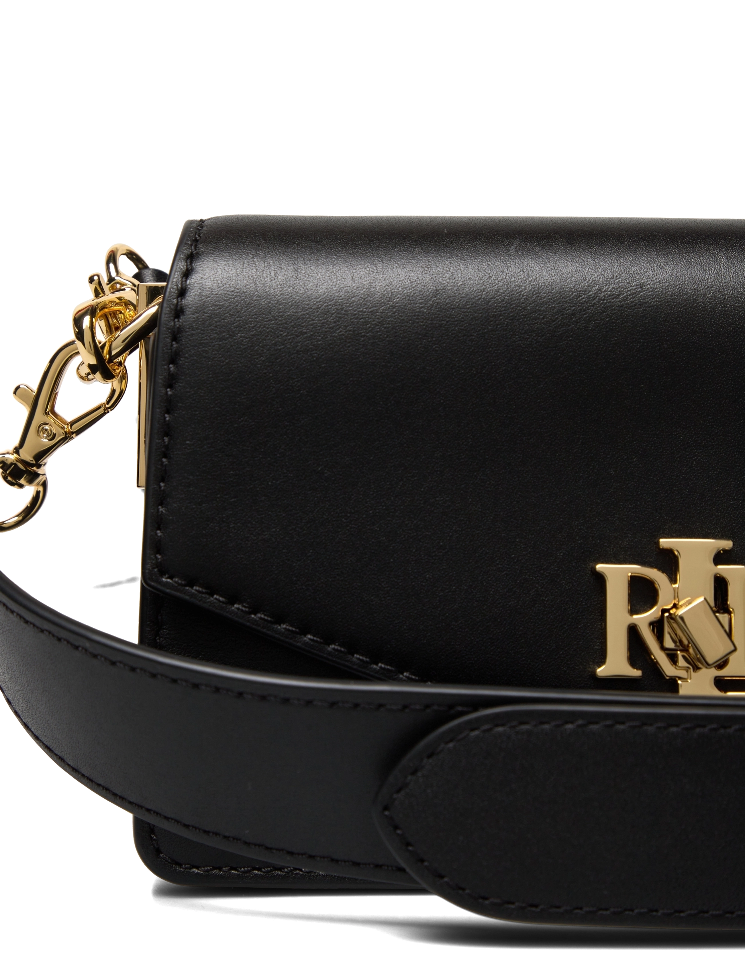 Lauren Ralph Lauren - Leather Small Tayler Crossbody Bag - black - 3