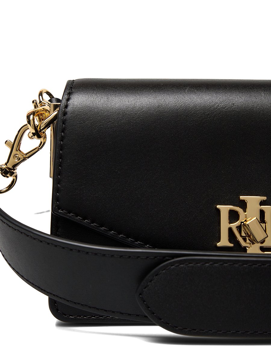 Lauren Ralph Lauren - Leather Small Tayler Crossbody Bag - black - 3