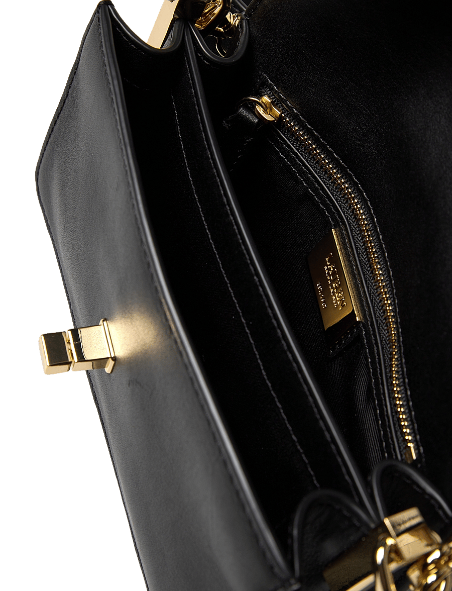 Lauren Ralph Lauren - Leather Small Tayler Crossbody Bag - black - 4