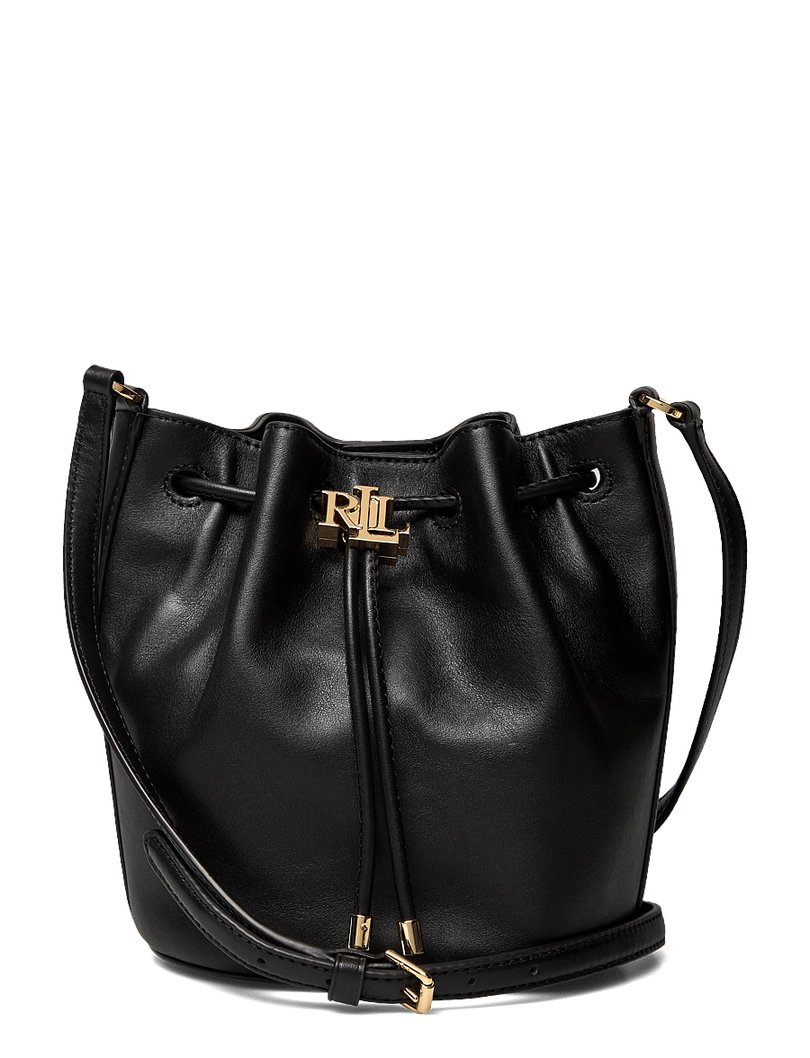 Lauren Ralph Lauren - Leather Medium Andie Drawstring Bag - black - 0