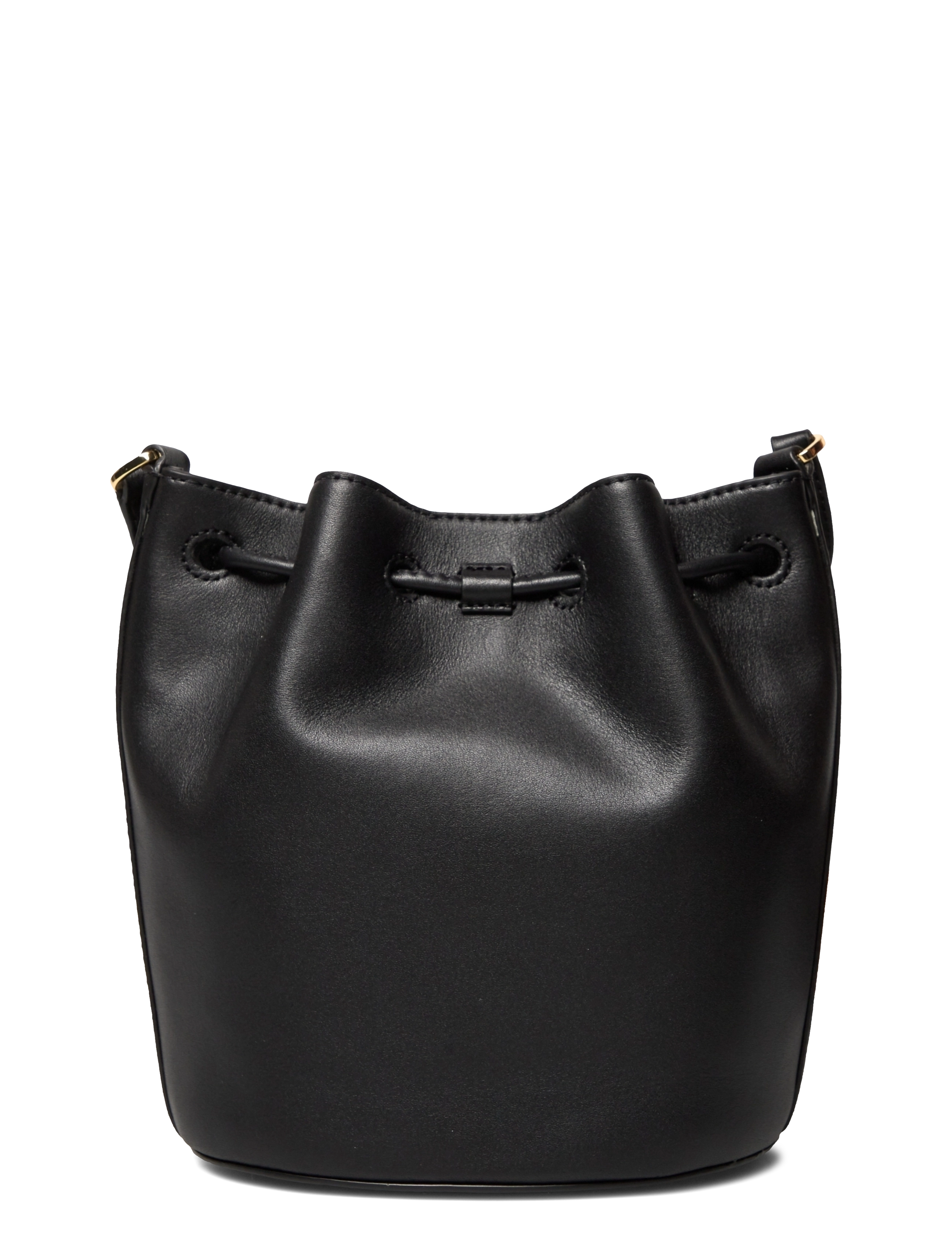 Lauren Ralph Lauren - Leather Medium Andie Drawstring Bag - black - 1