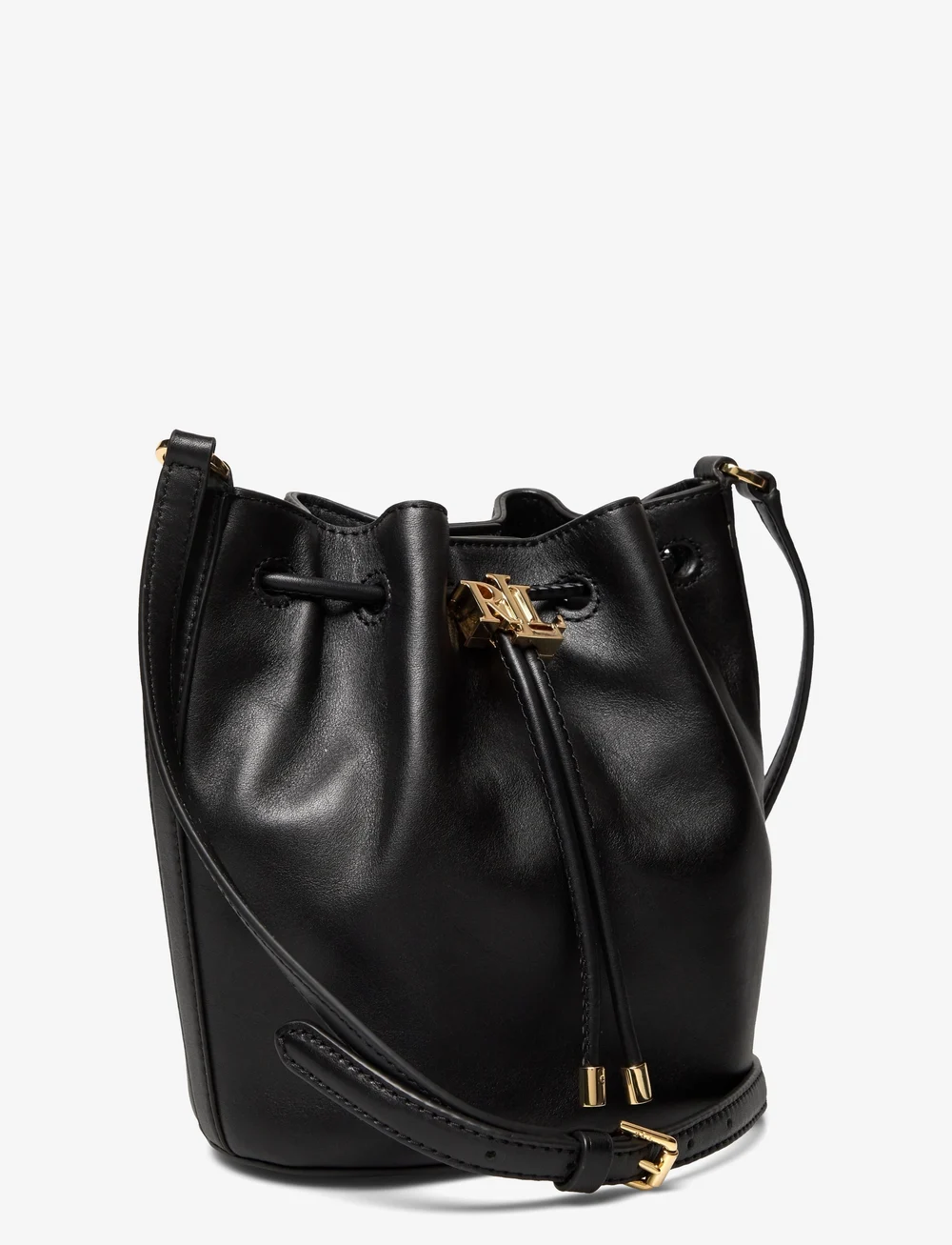 Lauren Ralph Lauren Leather Medium Andie Drawstring Bag Bucket