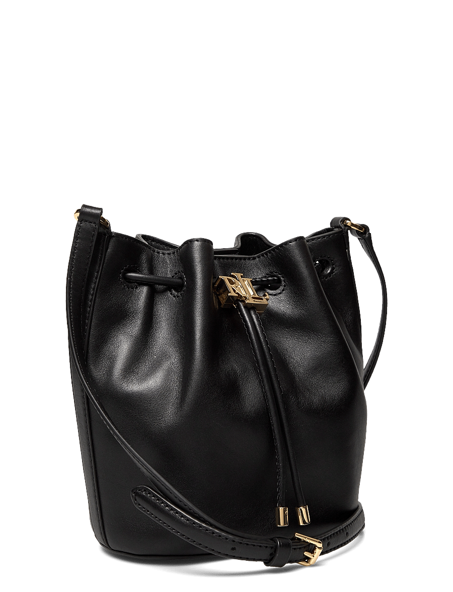 Lauren Ralph Lauren - Leather Medium Andie Drawstring Bag - black - 2