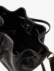 Lauren Ralph Lauren - Leather Medium Andie Drawstring Bag - sutraukiamos rankinės - black - 4