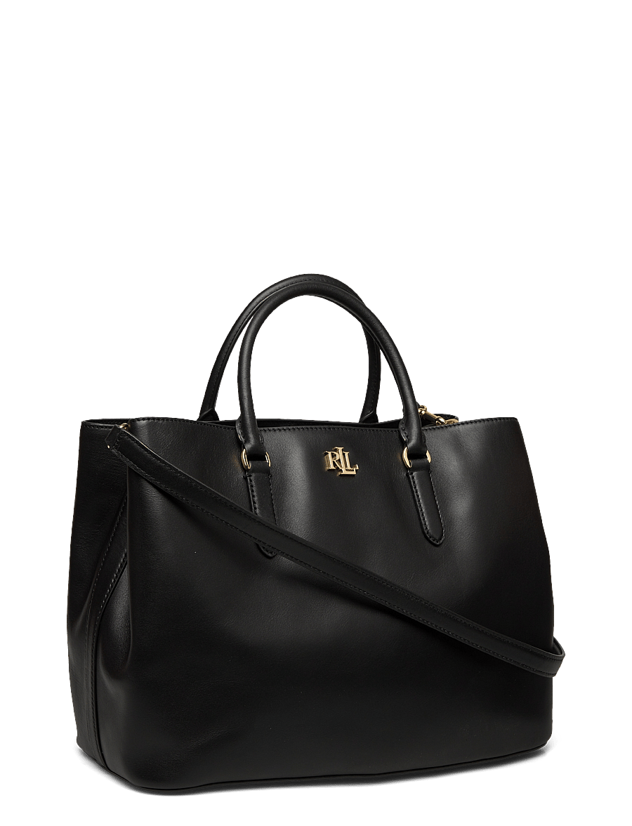 Lauren Ralph Lauren - Leather Large Marcy Satchel - black - 2