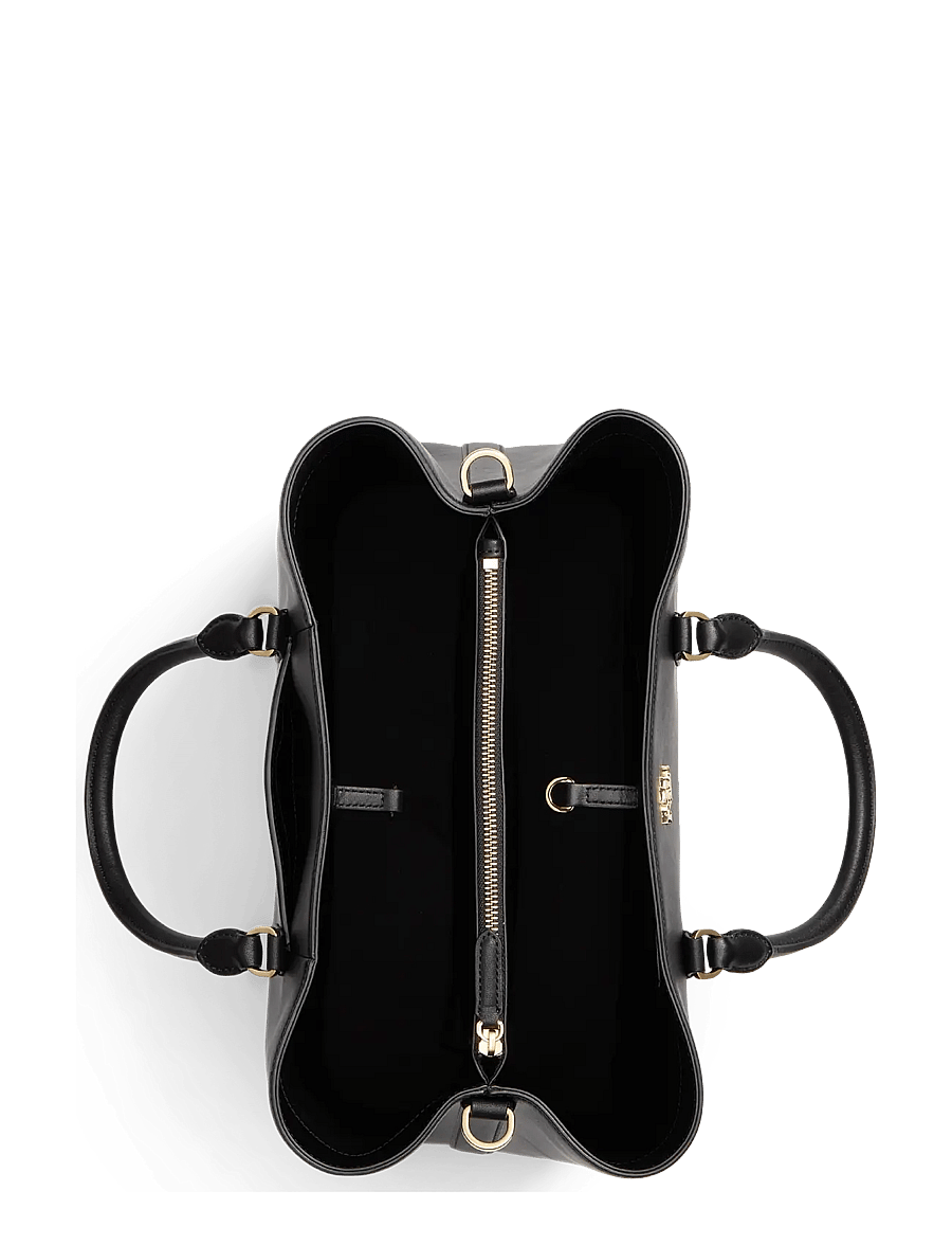 Lauren Ralph Lauren - Leather Large Marcy Satchel - schultertaschen - black - 3