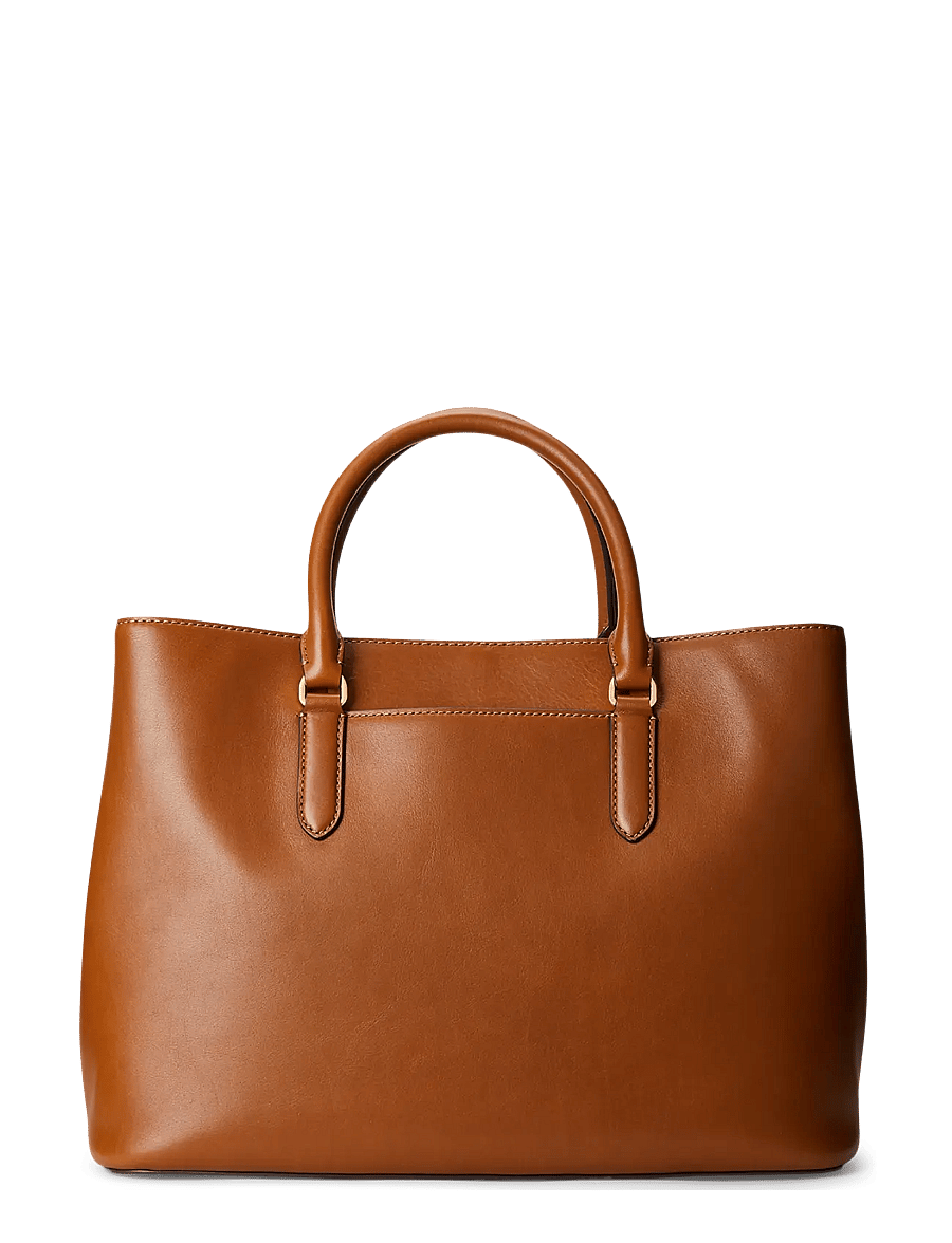 Lauren Ralph Lauren - Leather Large Marcy Satchel - alltags-style - lauren tan - 1