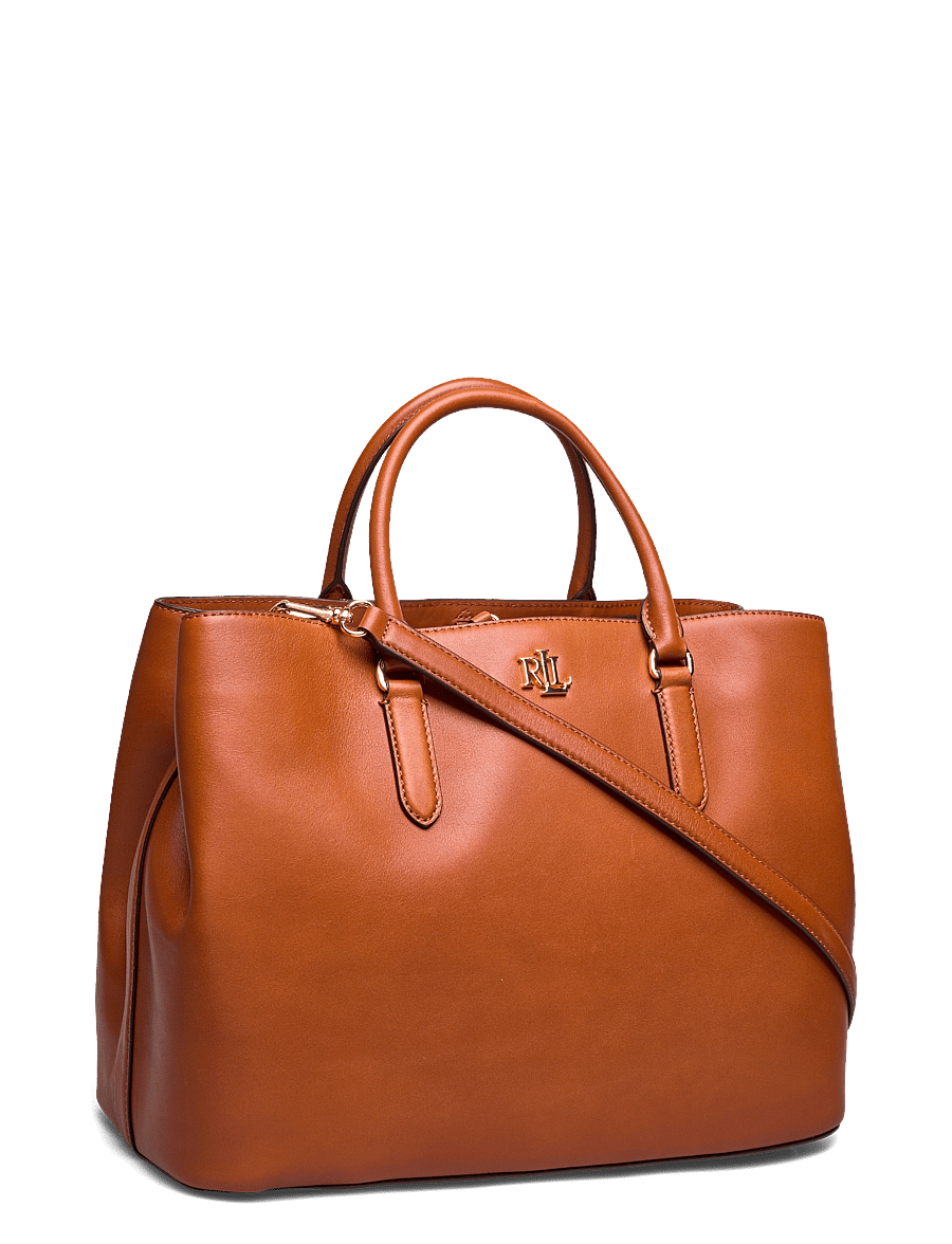 Lauren Ralph Lauren - Leather Large Marcy Satchel - schultertaschen - lauren tan - 2