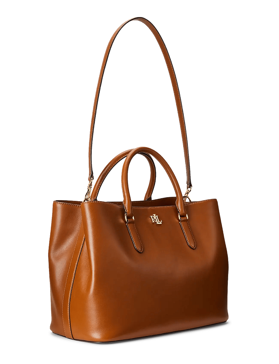 Lauren Ralph Lauren - Leather Large Marcy Satchel - alltags-style - lauren tan - 2