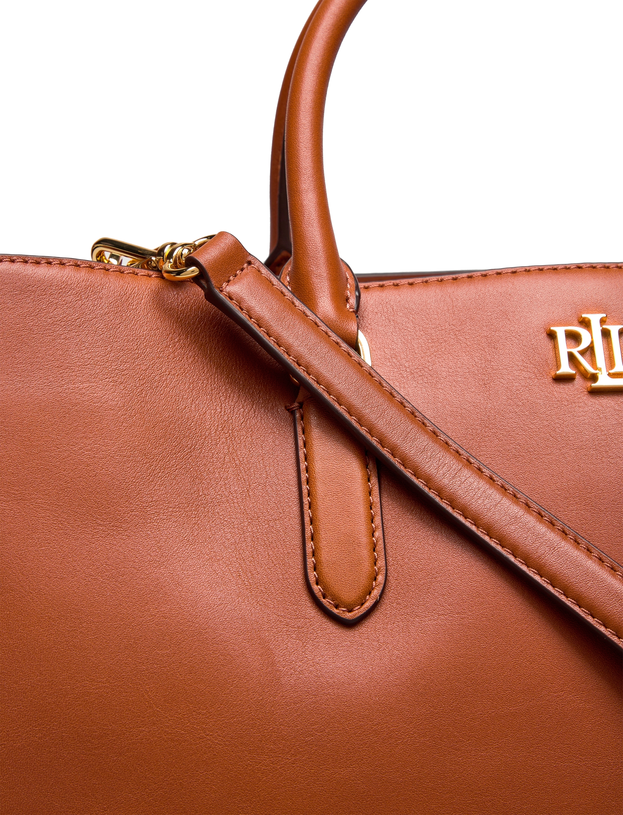 Lauren Ralph Lauren - Leather Large Marcy Satchel - schultertaschen - lauren tan - 3