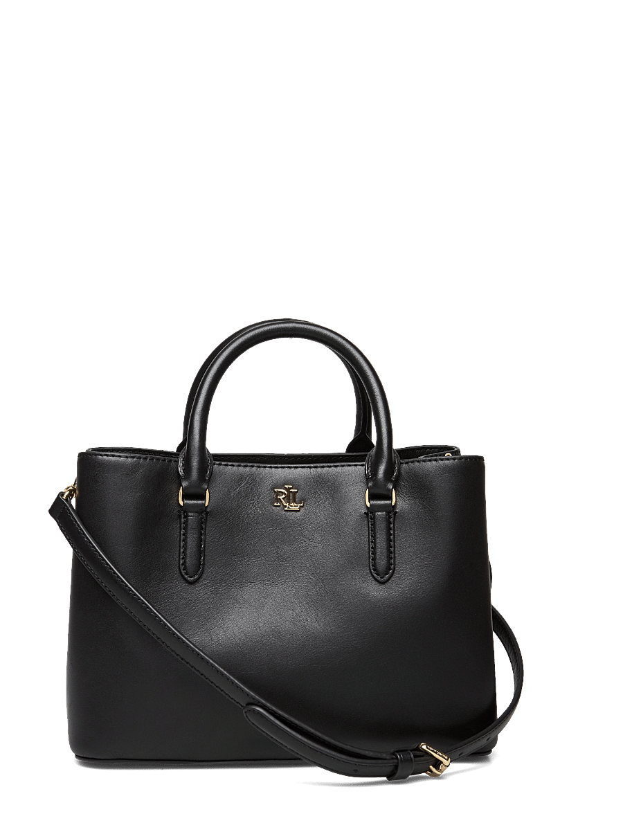Lauren Ralph Lauren - Leather Small Marcy Satchel - black - 5