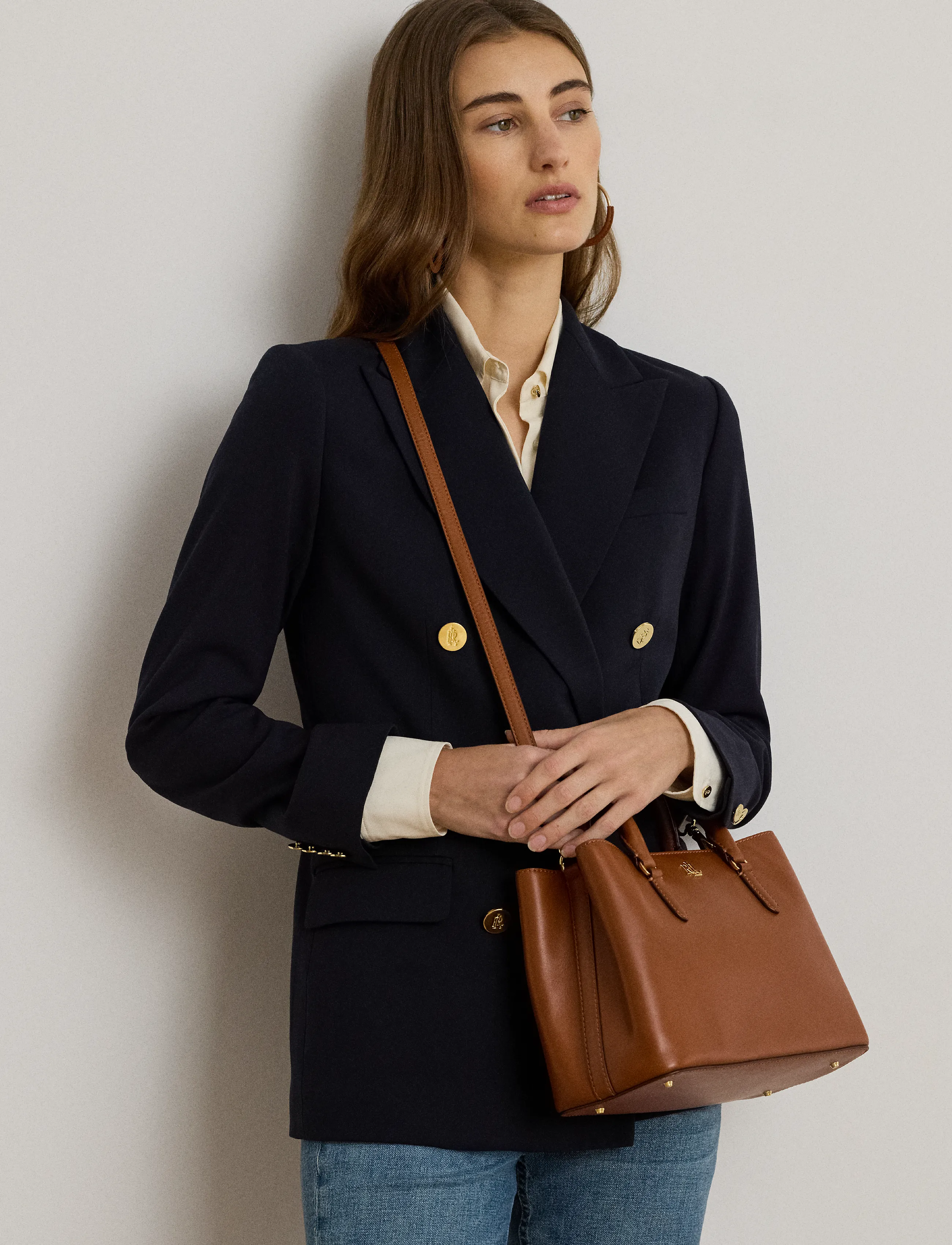Lauren Ralph Lauren - Leather Small Marcy Satchel - konfirmation - lauren tan - 5