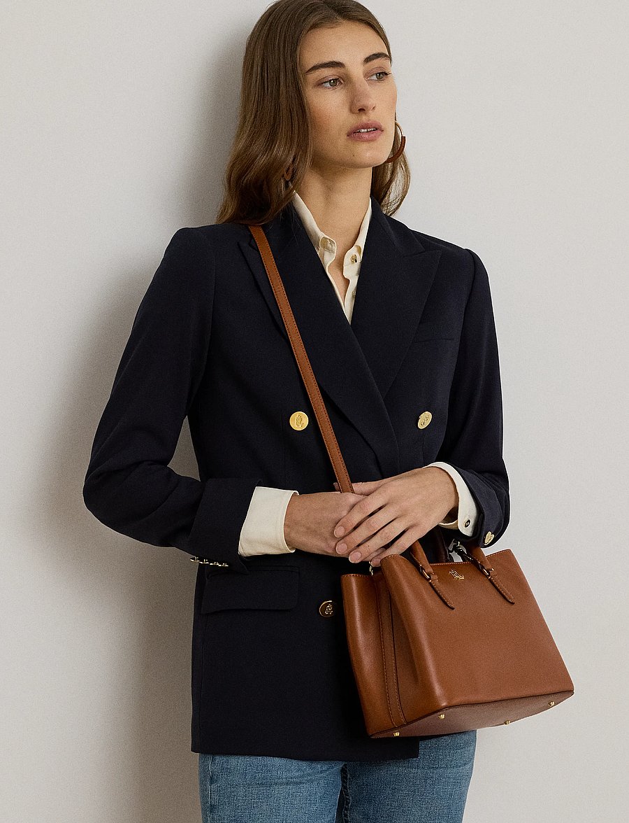 Lauren Ralph Lauren - Leather Small Marcy Satchel - konfirmation - lauren tan - 5