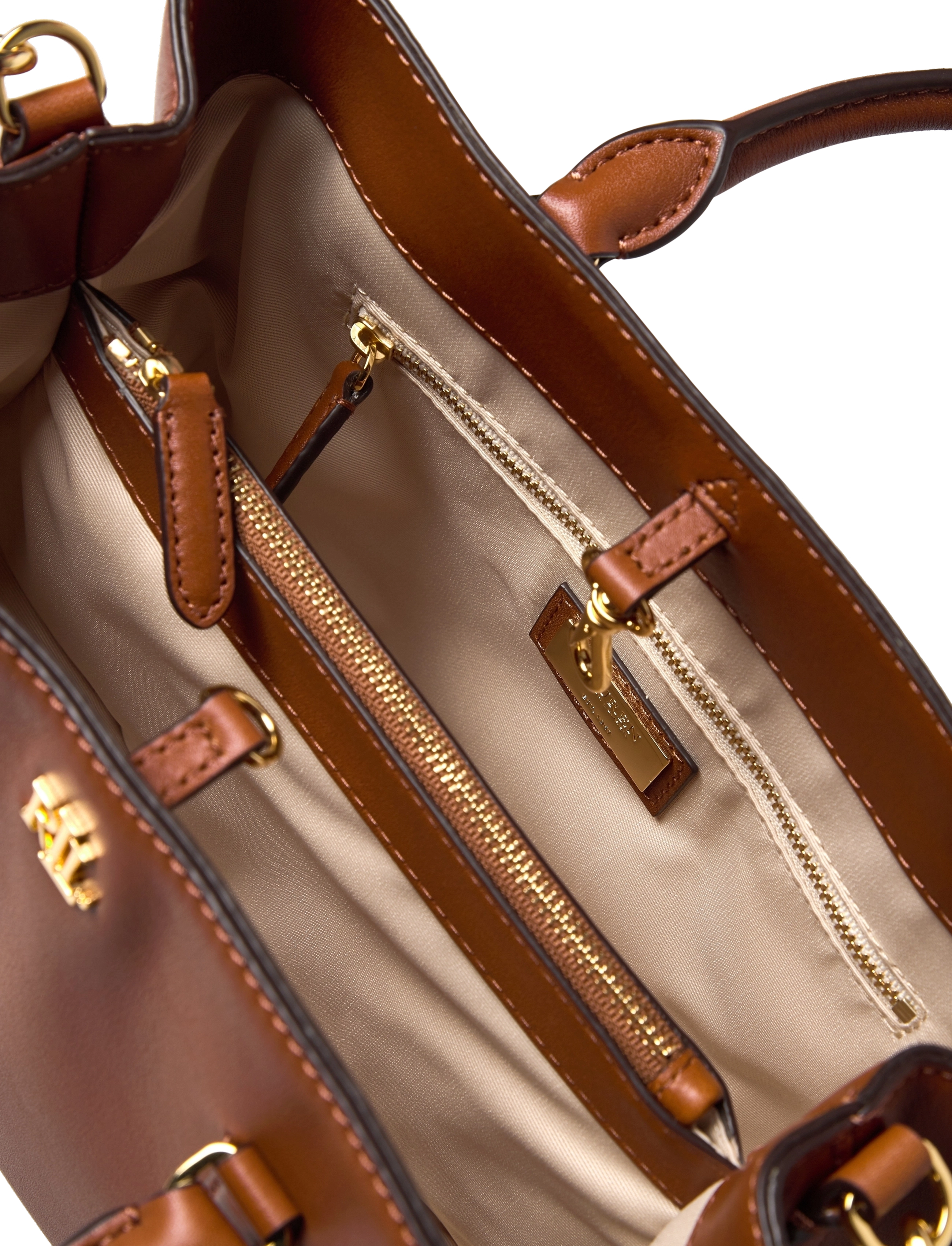 Lauren Ralph Lauren - Leather Small Marcy Satchel - konfirmation - lauren tan - 4