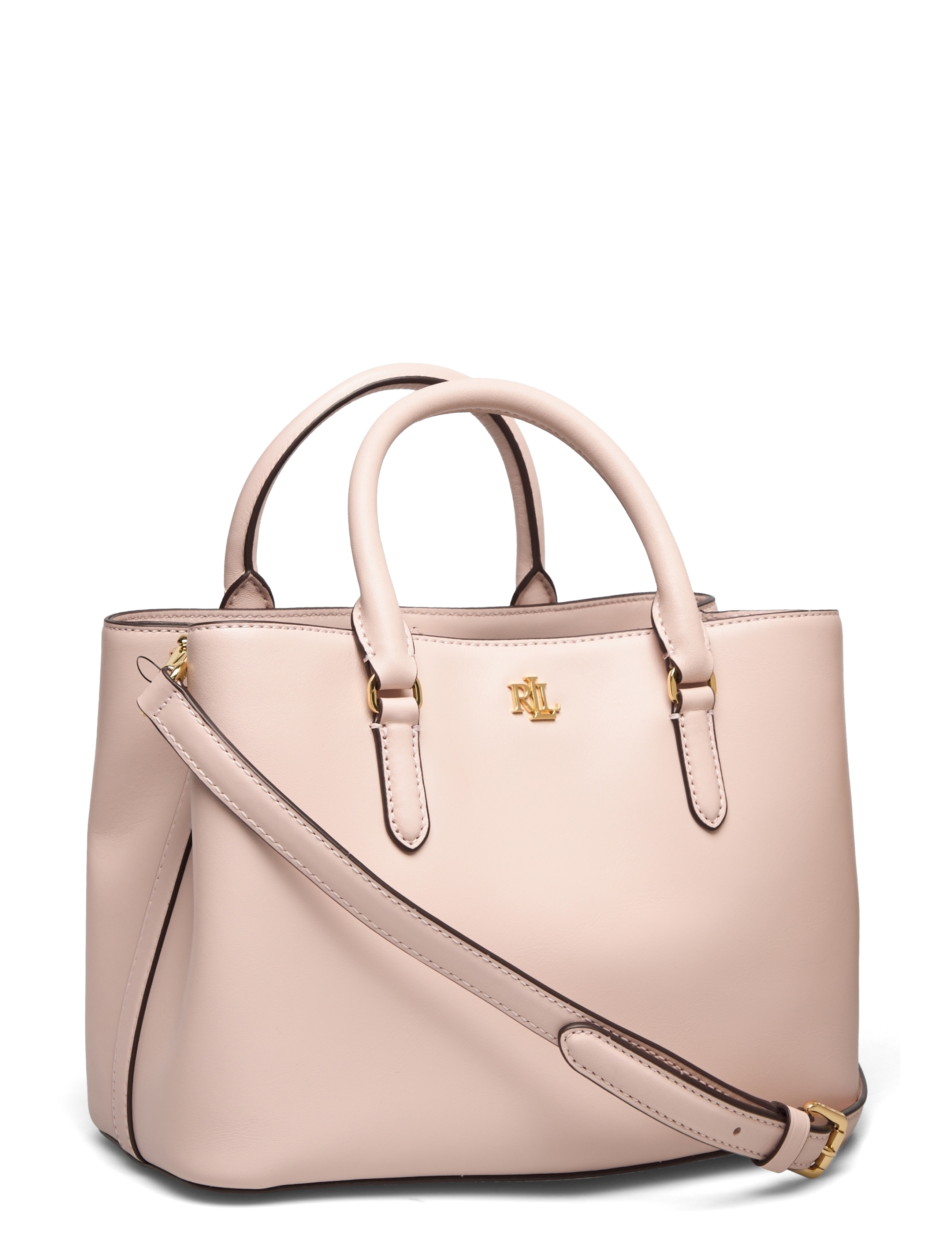 Lauren Ralph Lauren - Leather Small Marcy Satchel - light pink - 2