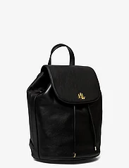 Lauren Ralph Lauren - Leather Medium Winny Backpack - moterims - black - 2