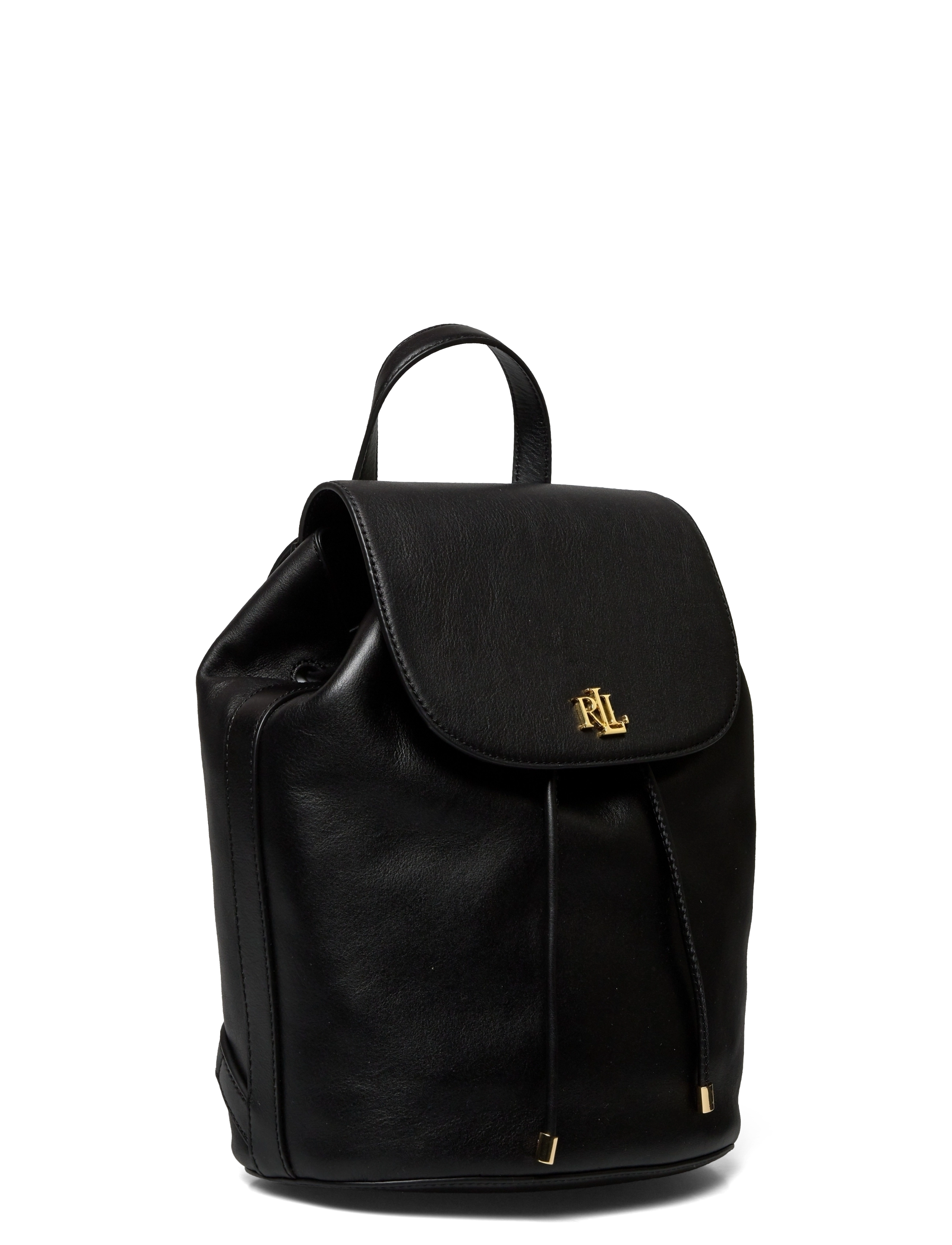 Lauren Ralph Lauren - Leather Medium Winny Backpack - black - 2