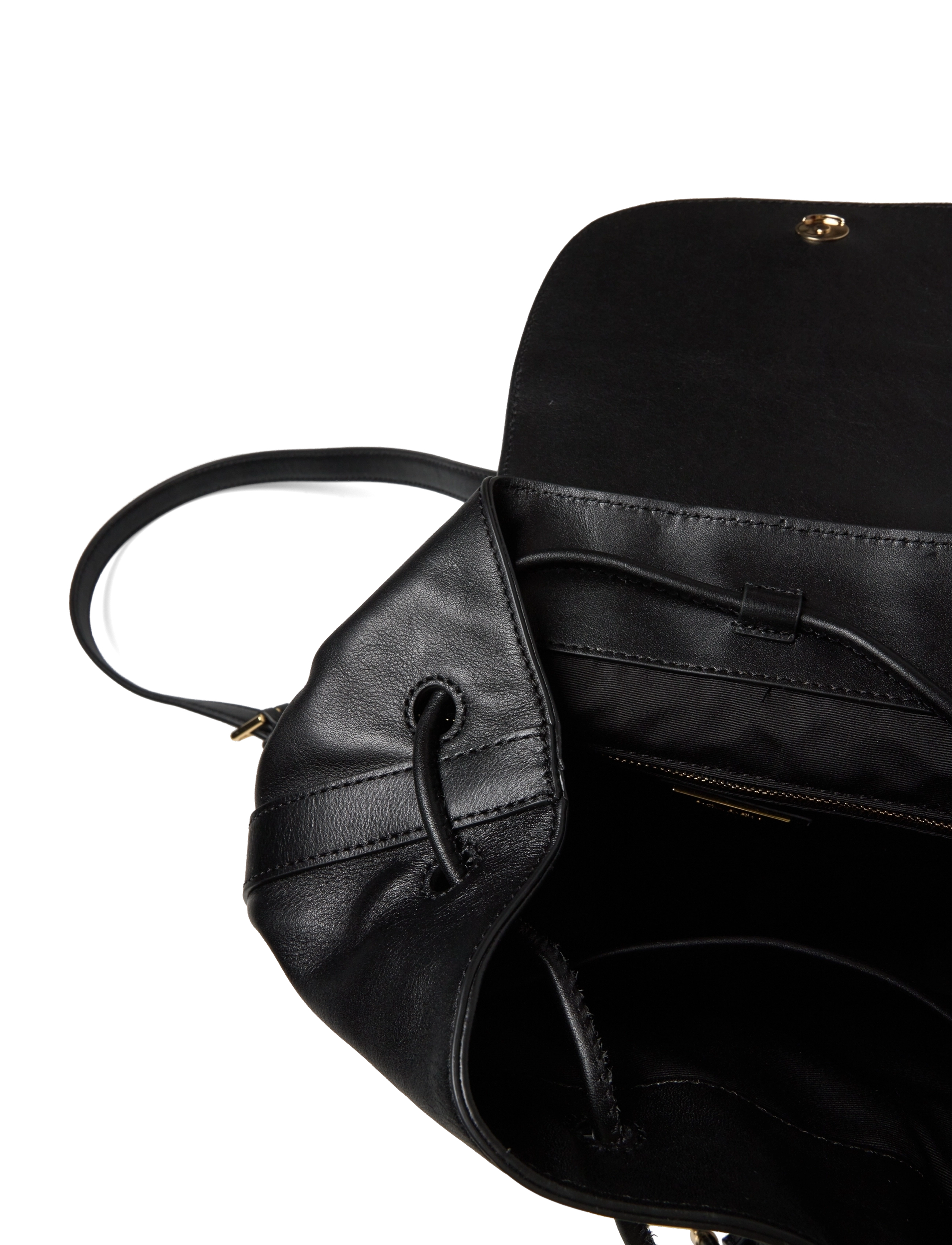 Lauren Ralph Lauren - Leather Medium Winny Backpack - black - 3