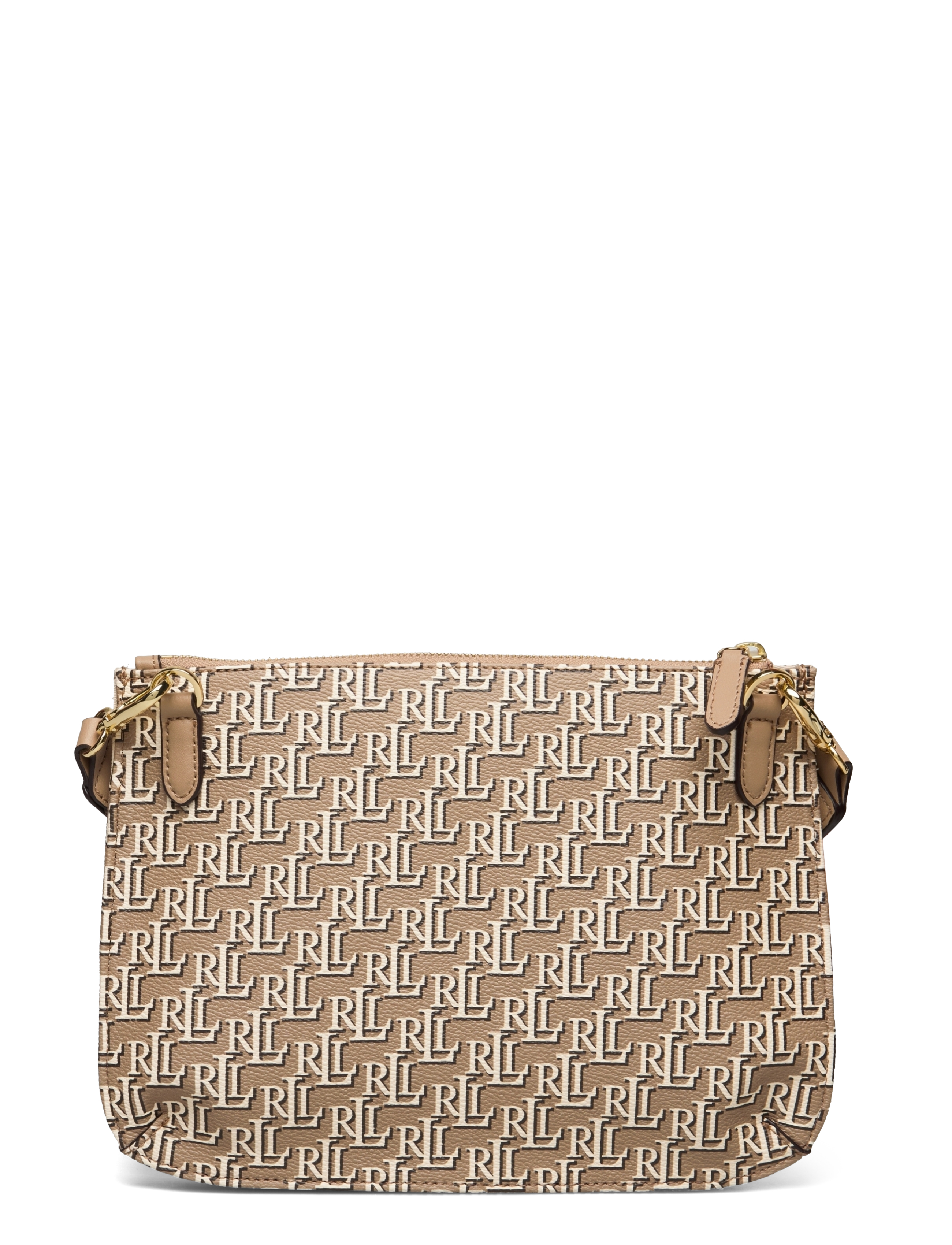 Lauren Ralph Lauren - Coated Canvas Medium Jamey Crossbody Bag - light camel - 1
