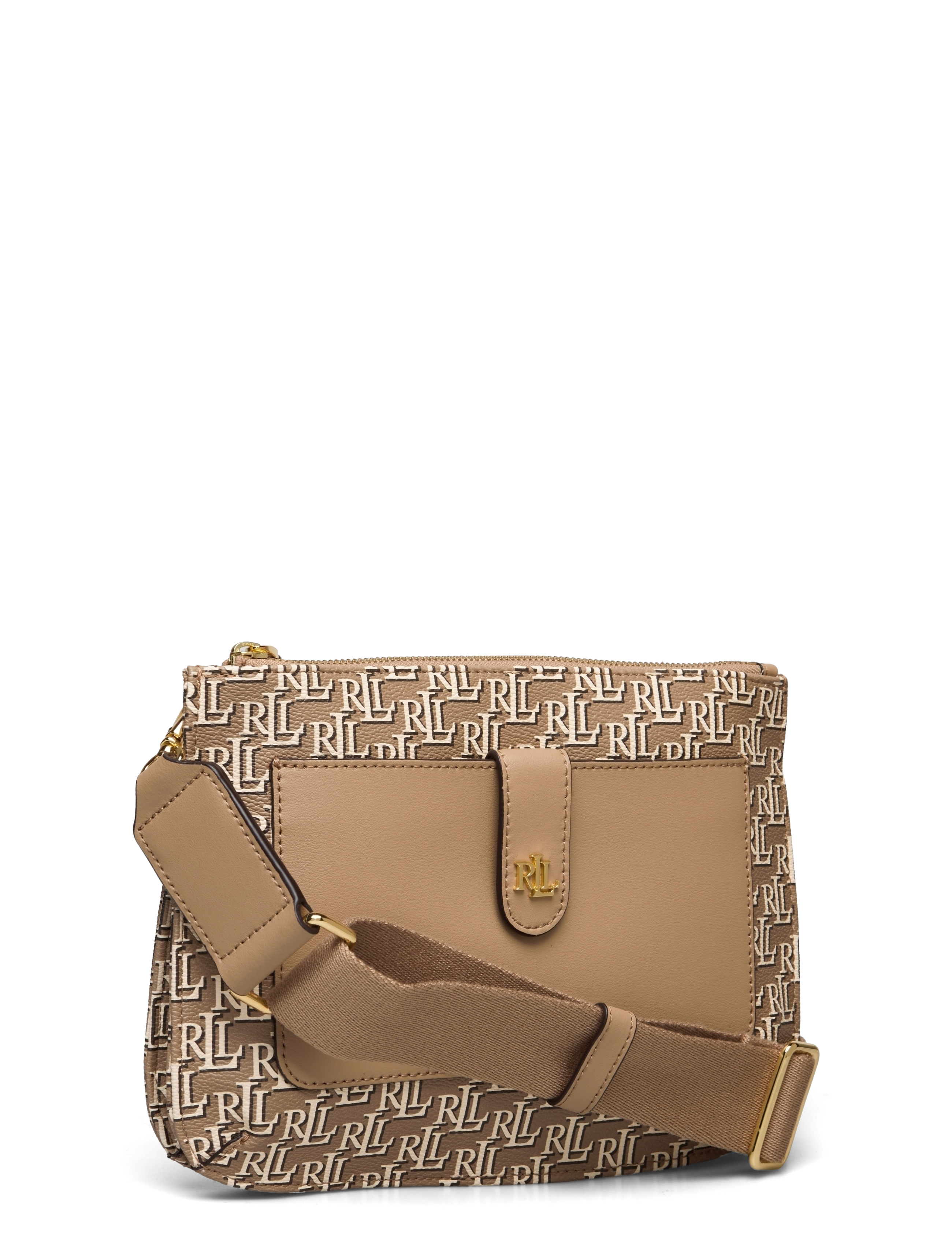 Lauren Ralph Lauren - Coated Canvas Medium Jamey Crossbody Bag - light camel - 2