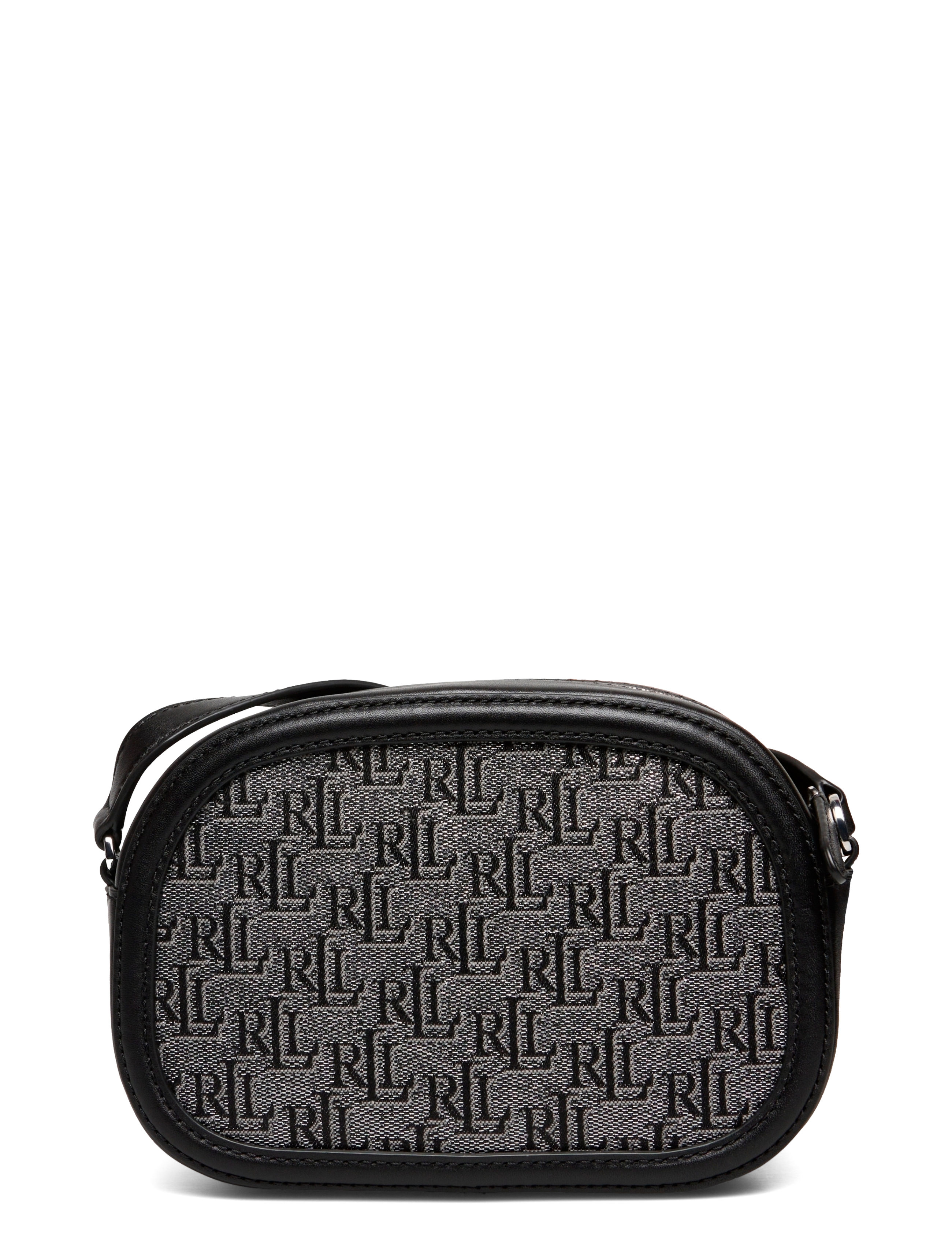 Lauren Ralph Lauren - Monogram Medium Jordynn Crossbody Bag - gunmetal/black - 1