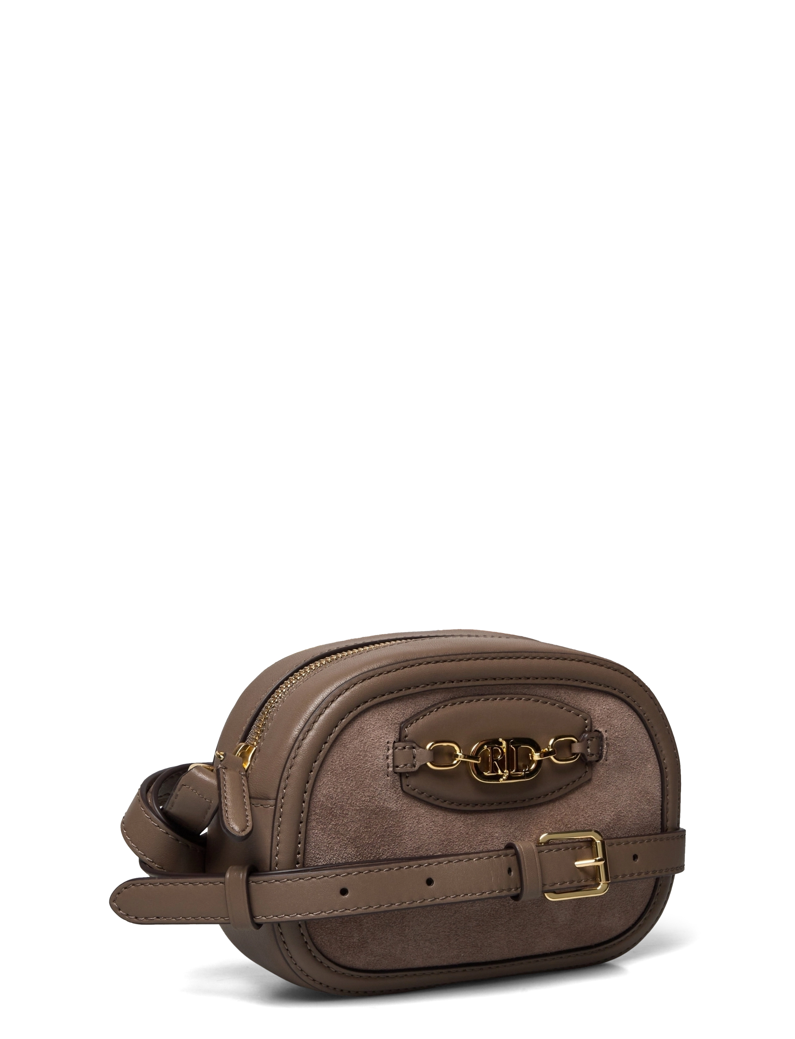 Lauren Ralph Lauren - Suede Medium Jordynn Crossbody Bag - truffle - 2