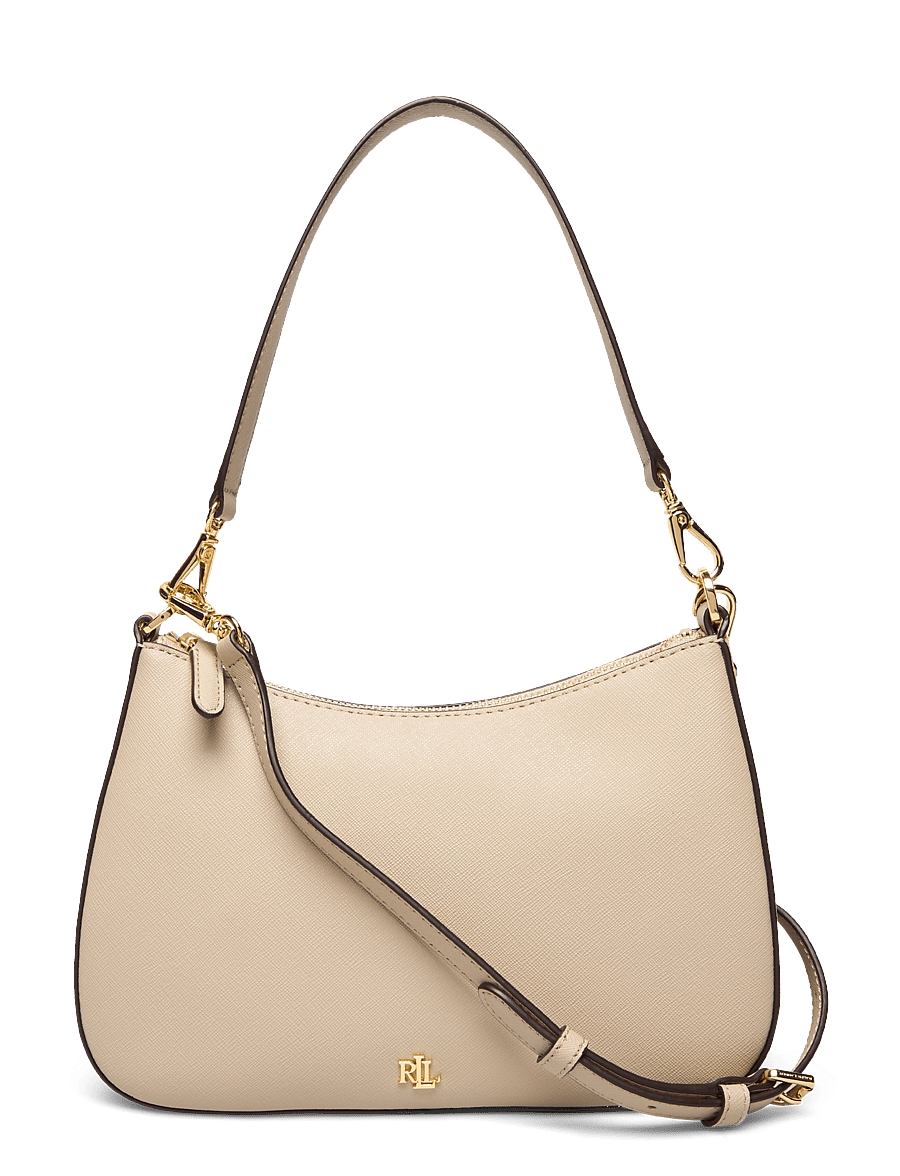 Lauren Ralph Lauren - Crosshatch Leather Medium Danni Bag - konfirmationstøj - birch tan - 0