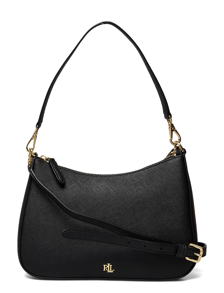 Lauren Ralph Lauren - Crosshatch Leather Medium Danni Bag - konfirmation - black - 5