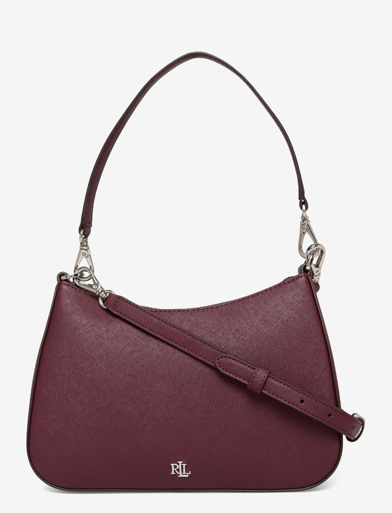 Lauren Ralph Lauren - Crosshatch Leather Medium Danni Bag - konfirmatsioon - dark garnet - 0