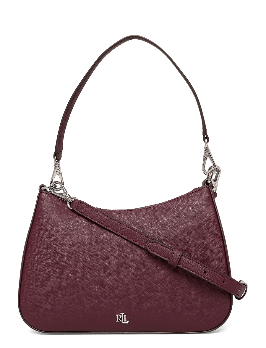 Lauren Ralph Lauren - Crosshatch Leather Medium Danni Bag - konfirmation - dark garnet - 0