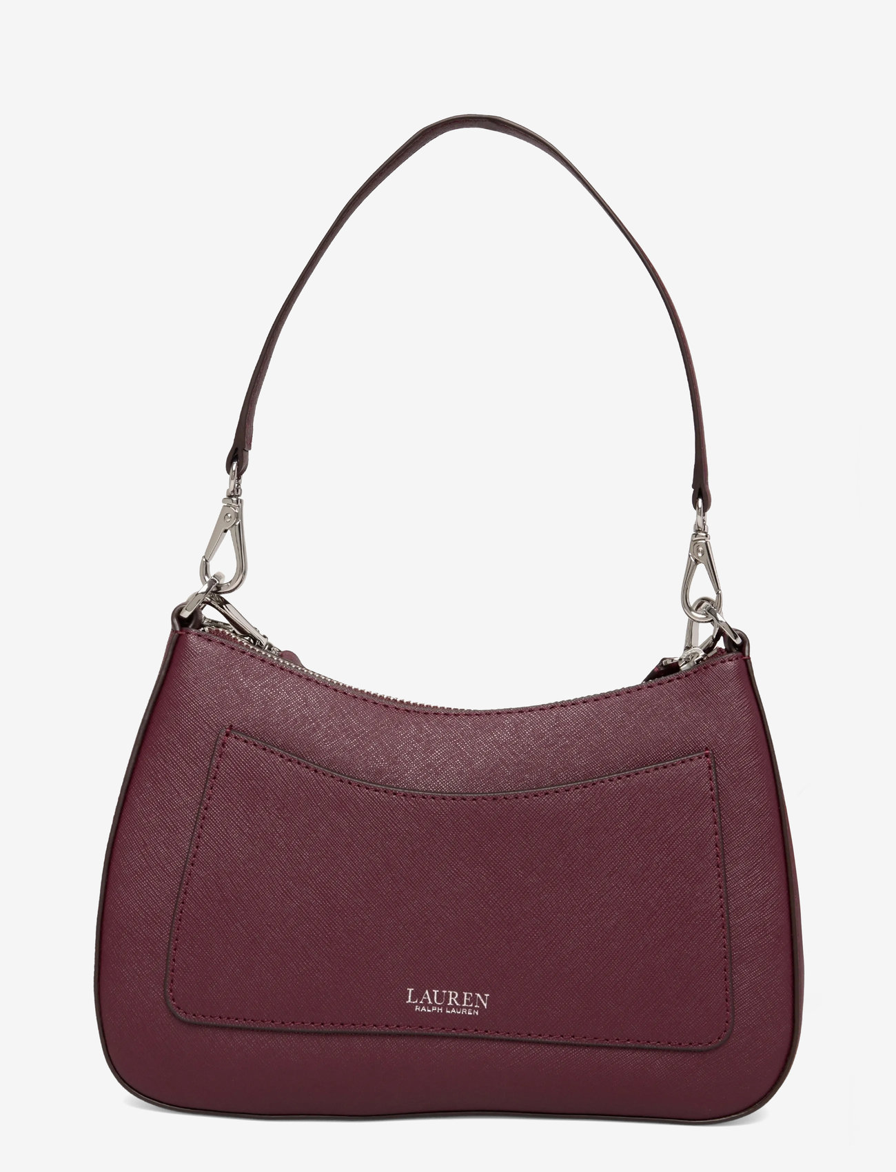 Lauren Ralph Lauren - Crosshatch Leather Medium Danni Bag - konfirmatsioon - dark garnet - 1