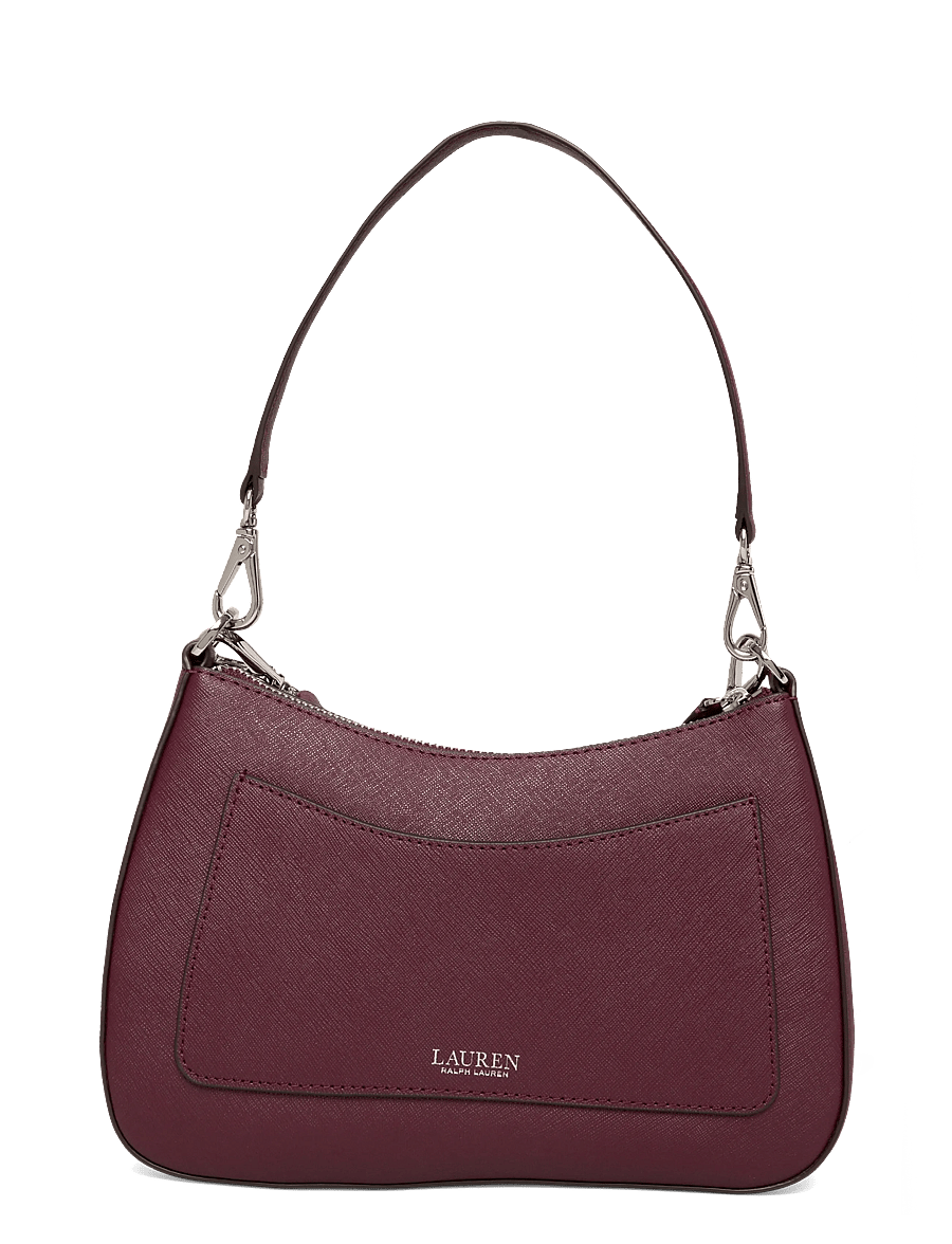 Lauren Ralph Lauren - Crosshatch Leather Medium Danni Bag - konfirmation - dark garnet - 1