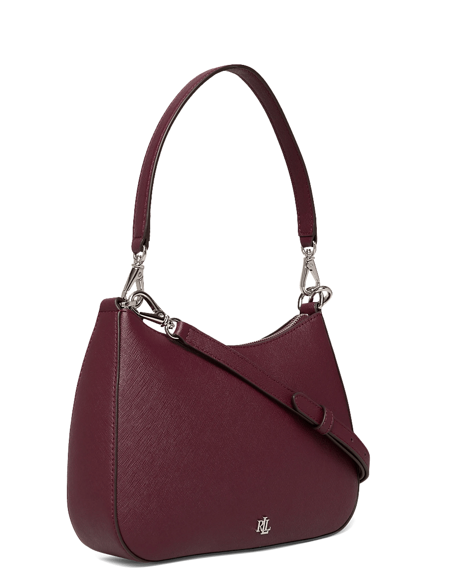 Lauren Ralph Lauren - Crosshatch Leather Medium Danni Bag - konfirmation - dark garnet - 2