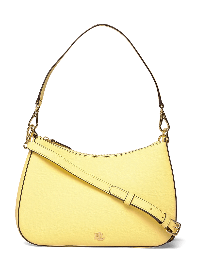 Lauren Ralph Lauren - Crosshatch Leather Medium Danni Bag - konfirmationstøj - lemon sorbet - 0