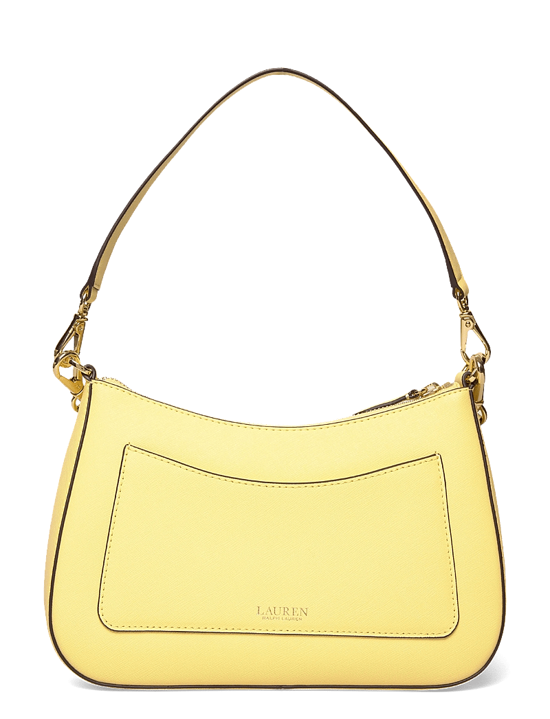 Lauren Ralph Lauren - Crosshatch Leather Medium Danni Bag - konfirmationstøj - lemon sorbet - 1