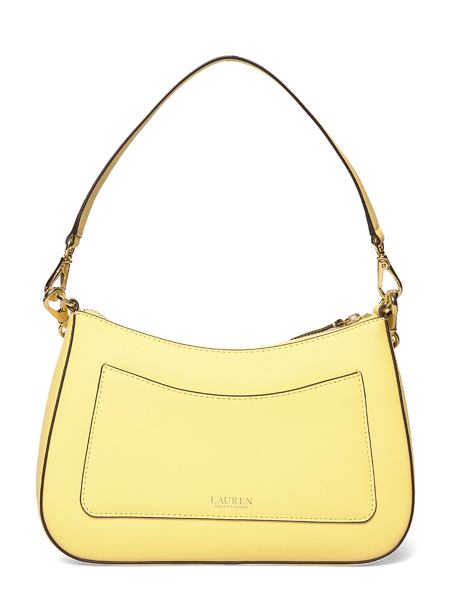 Lauren Ralph Lauren - Crosshatch Leather Medium Danni Bag - konfirmationstøj - lemon sorbet - 1