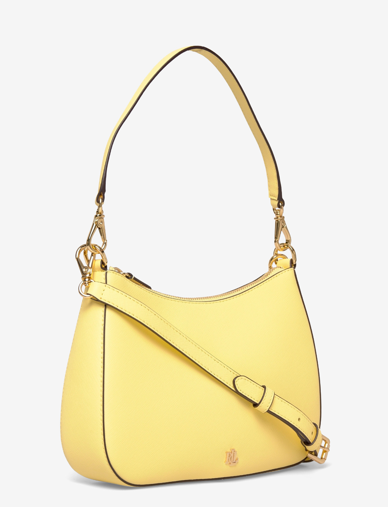 Lauren Ralph Lauren - Crosshatch Leather Medium Danni Bag - konfirmationstøj - lemon sorbet - 2