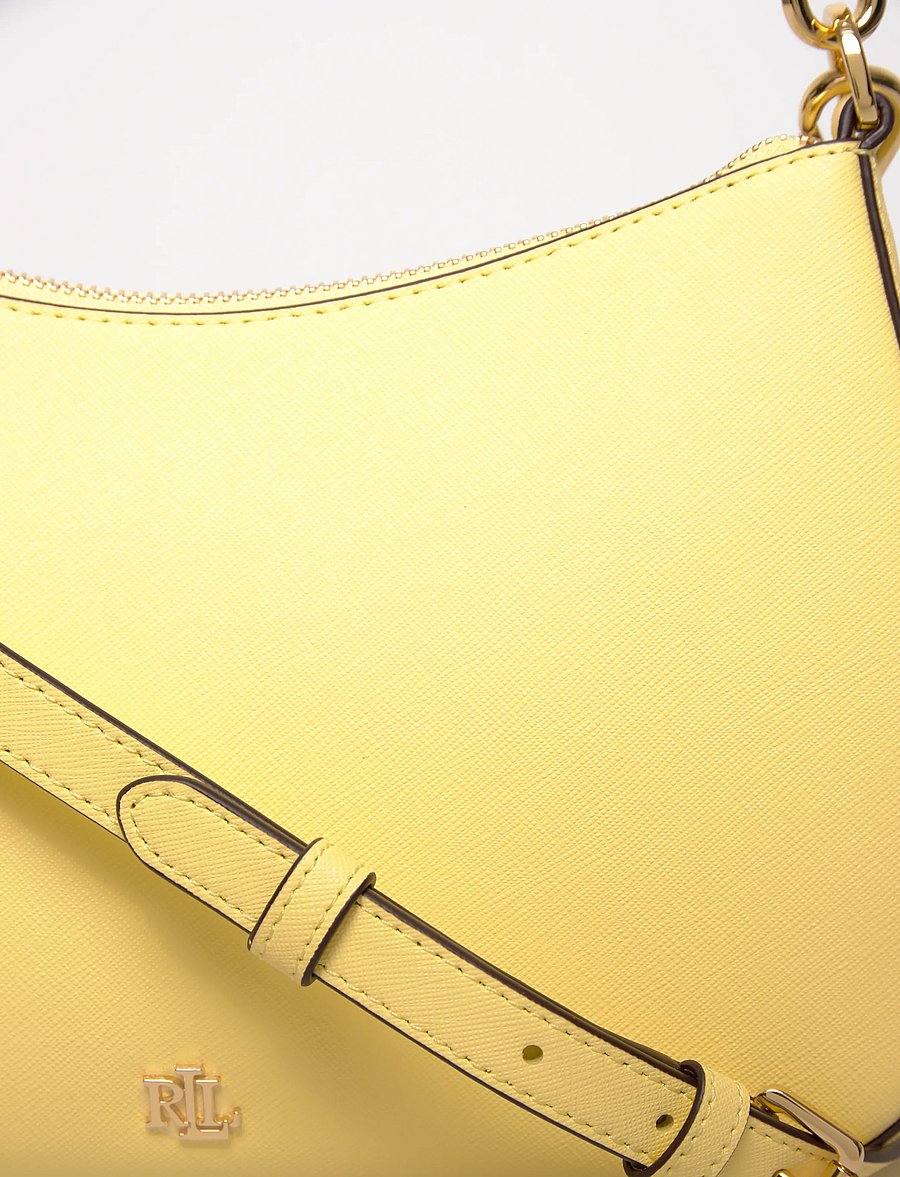 Lauren Ralph Lauren - Crosshatch Leather Medium Danni Bag - konfirmationstøj - lemon sorbet - 3